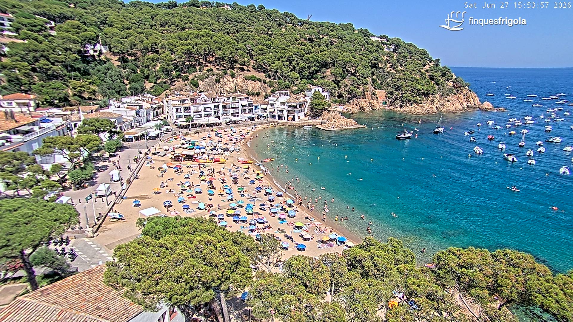 Webcam de Tamariu playa