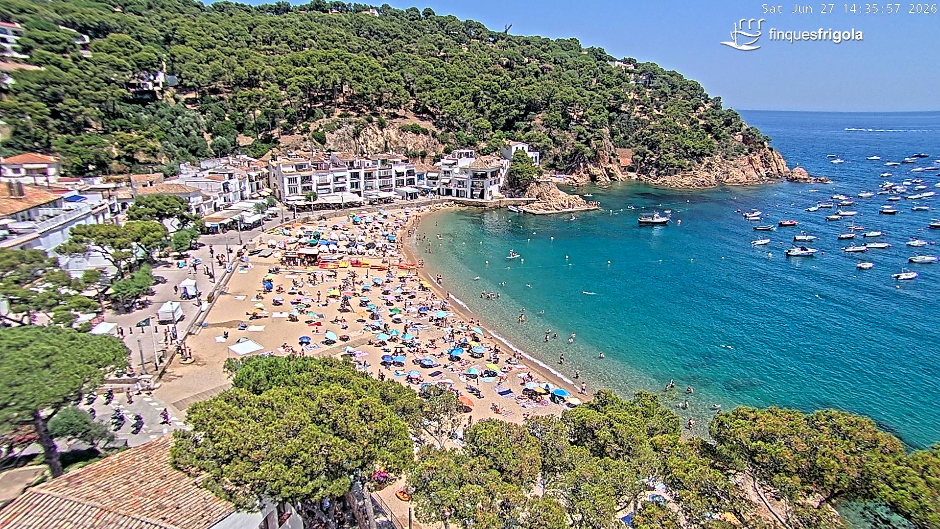 Webcam de Tamariu playa