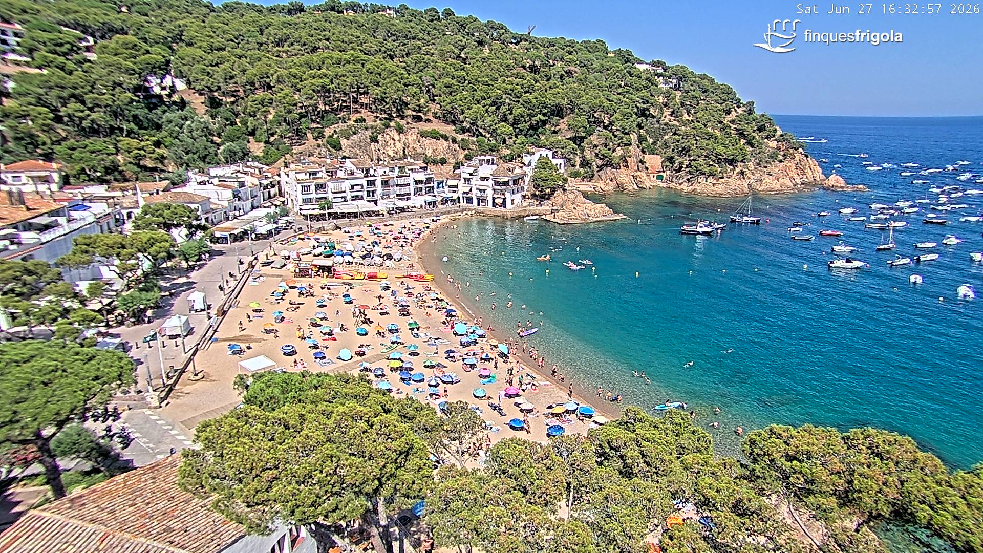 Webcam de Tamariu playa