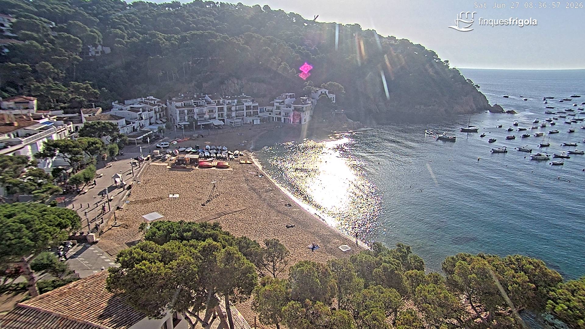 Webcam de Tamariu playa