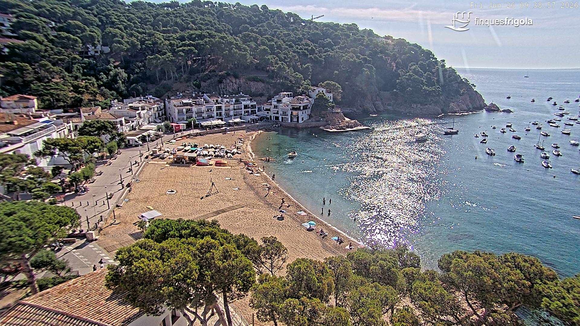 Webcam de Tamariu playa