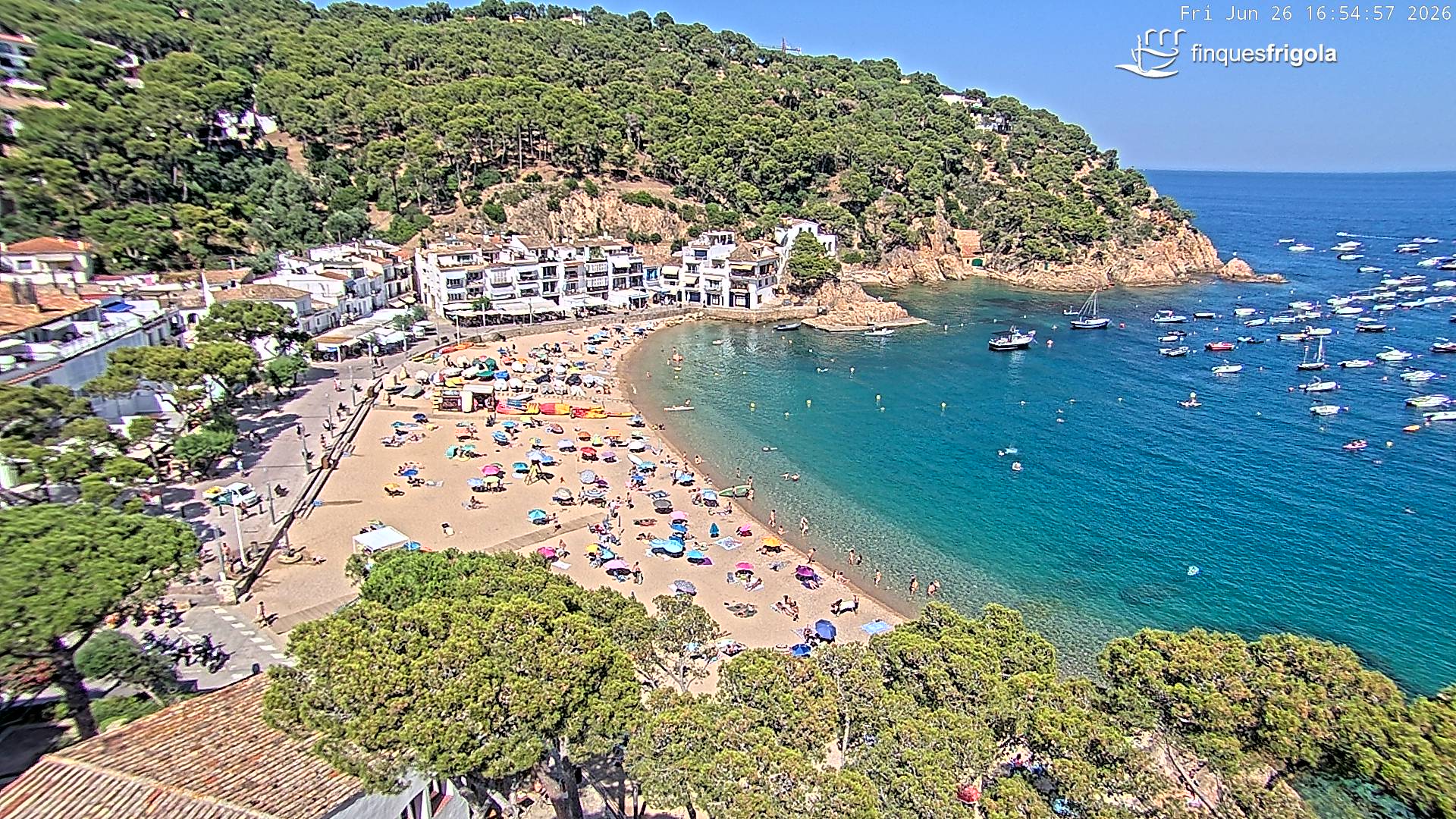 Webcam de Tamariu playa