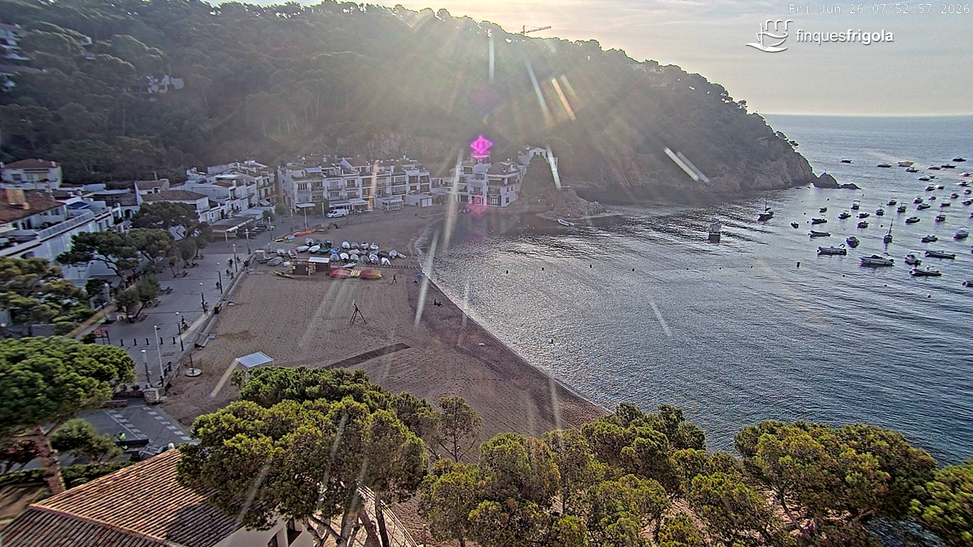 Webcam de Tamariu playa