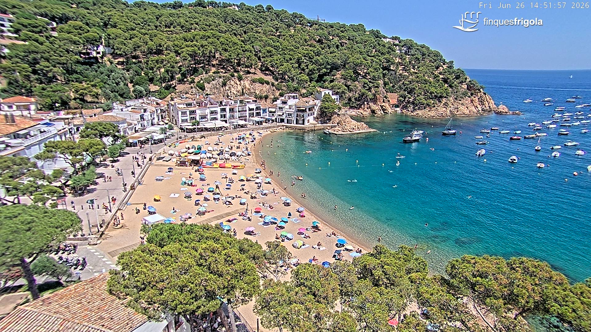 Webcam de Tamariu playa