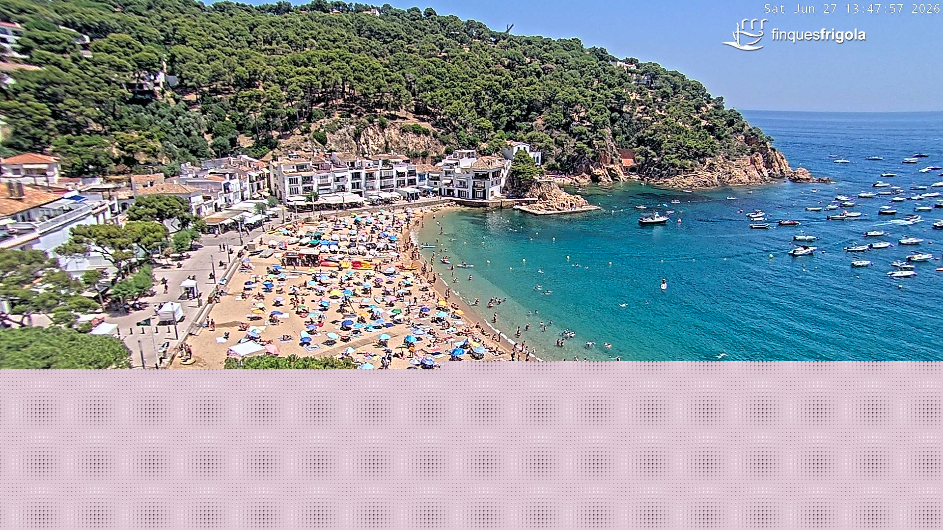 Webcam de Tamariu playa
