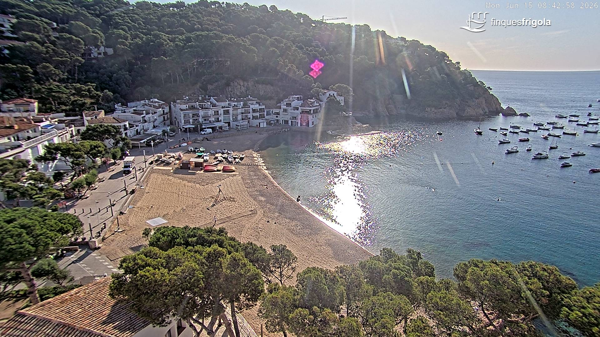 Webcam de Tamariu playa