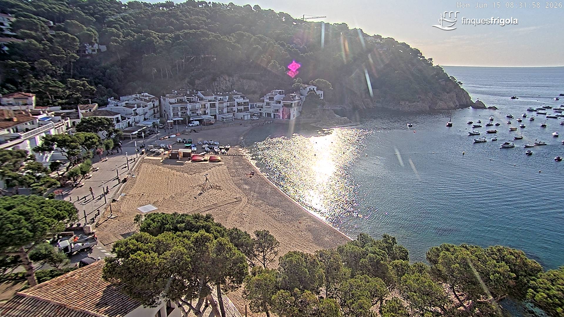 Webcam de Tamariu playa