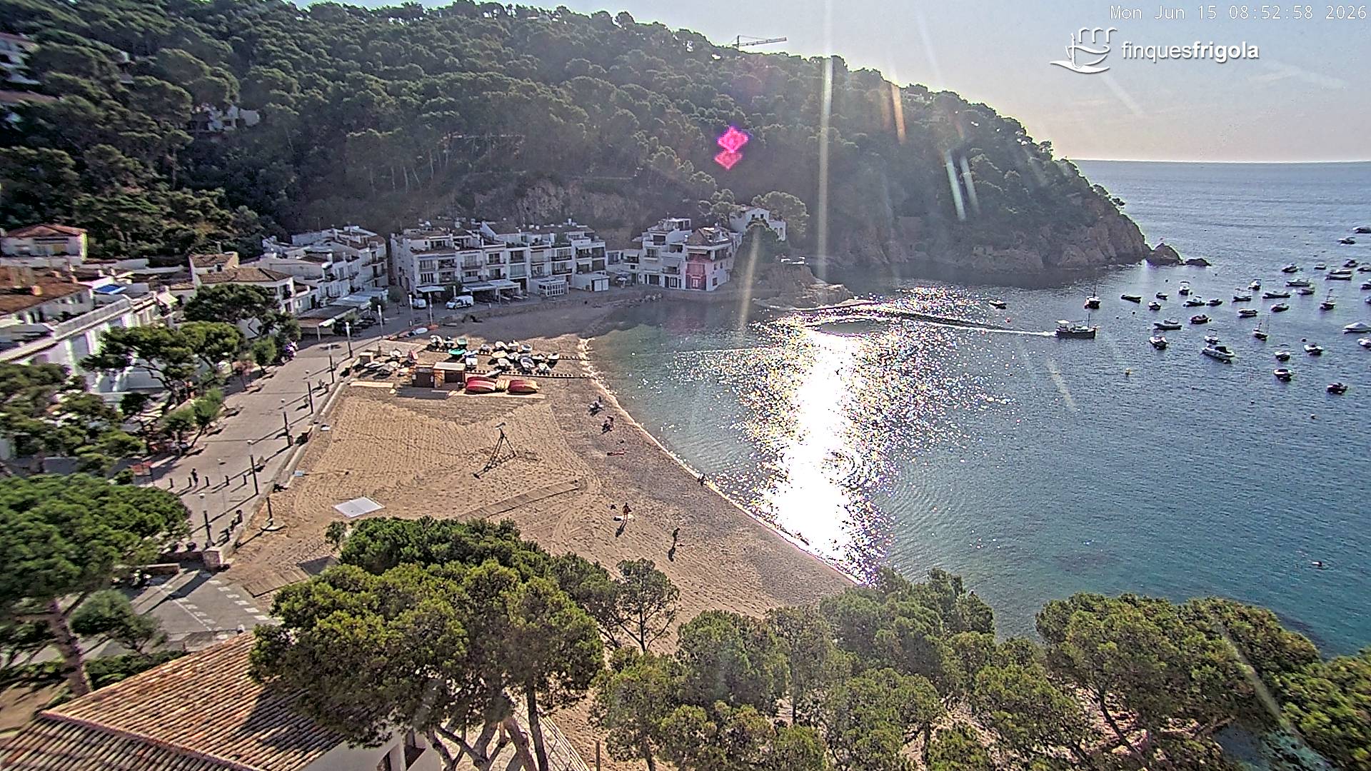 Webcam de Tamariu playa