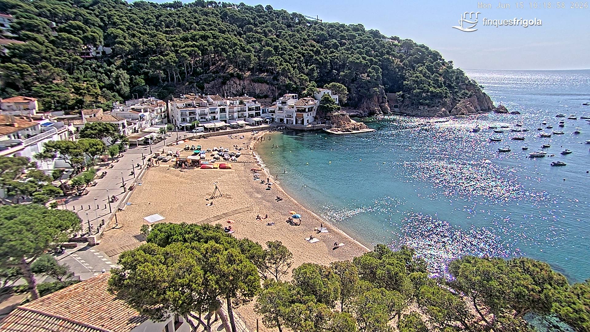 Webcam de Tamariu playa