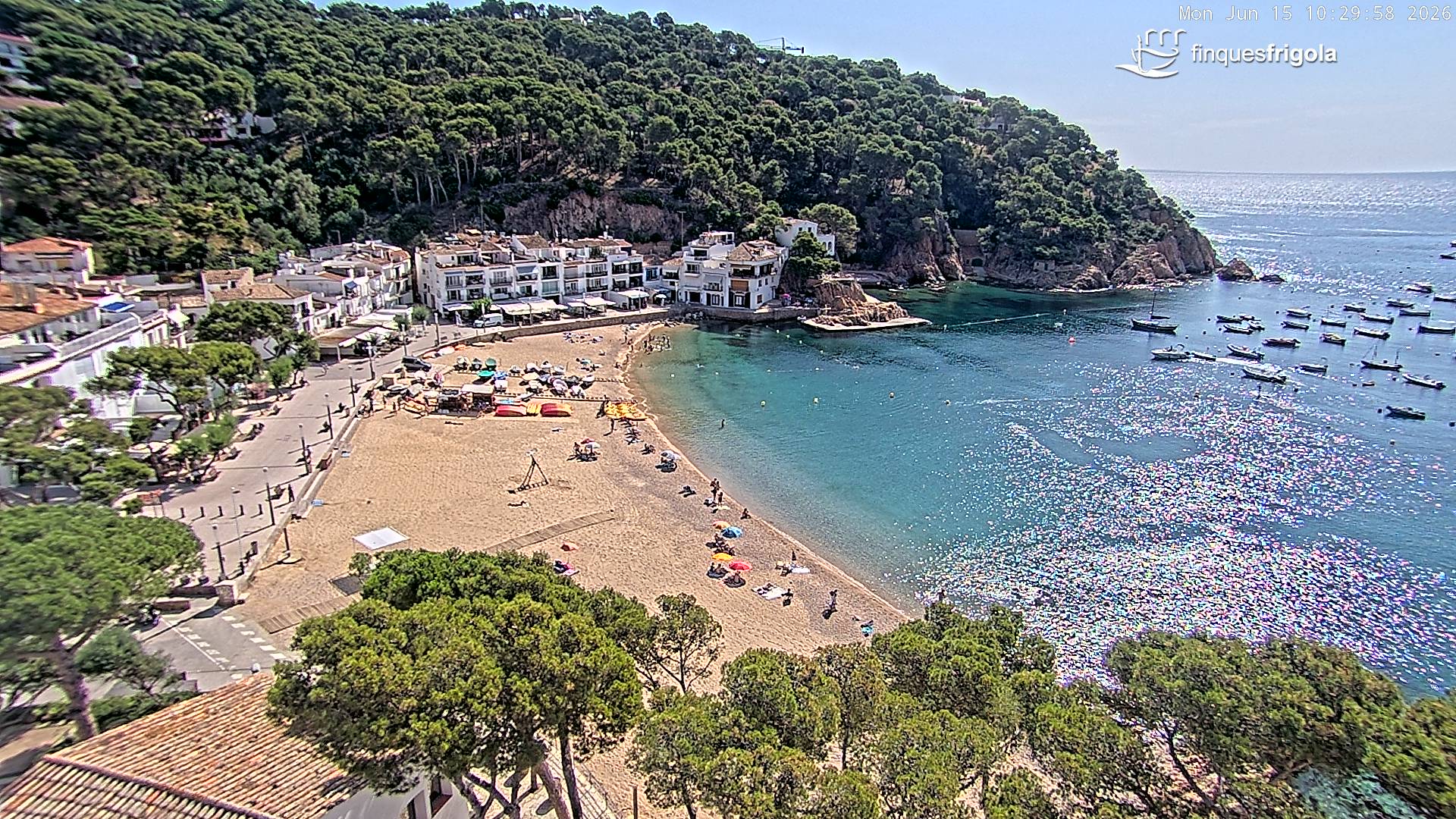 Webcam de Tamariu playa