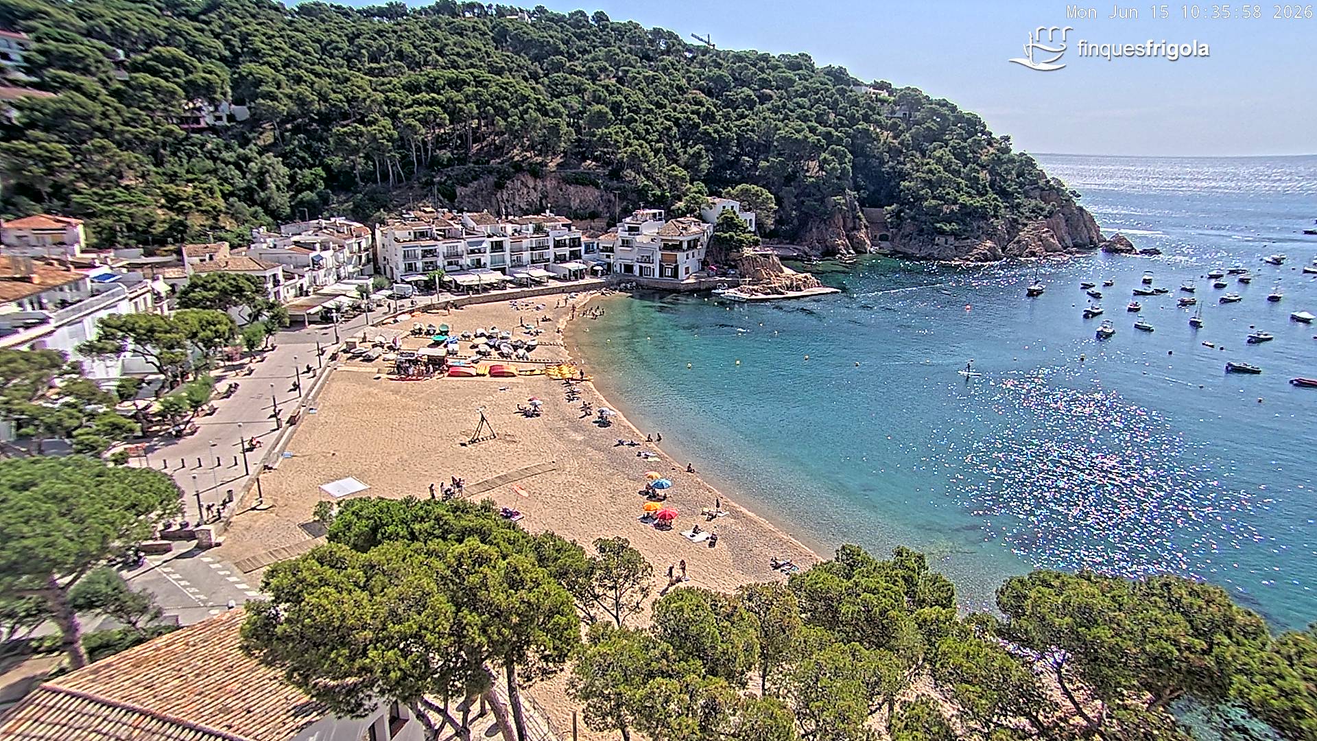 Webcam de Tamariu playa