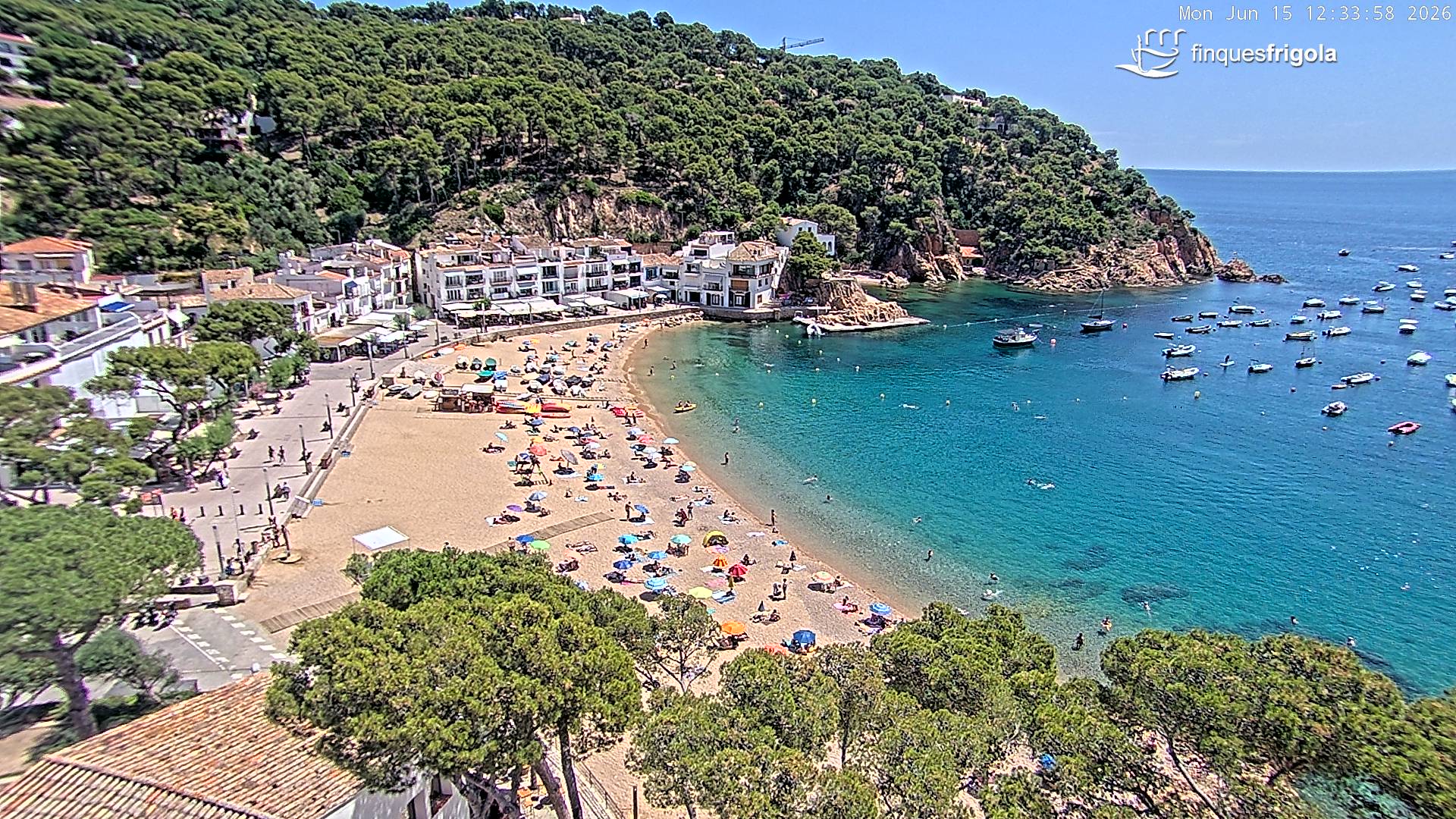Webcam de Tamariu playa