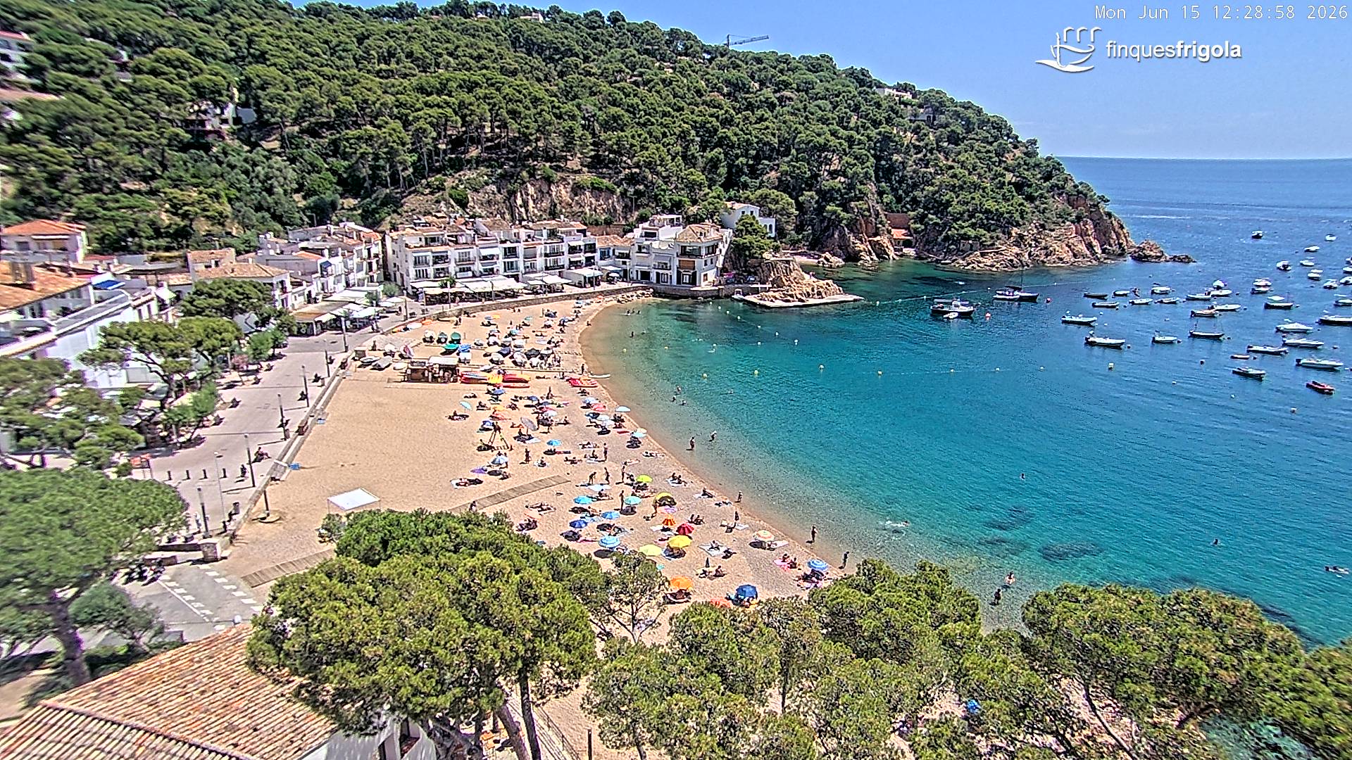 Webcam de Tamariu playa