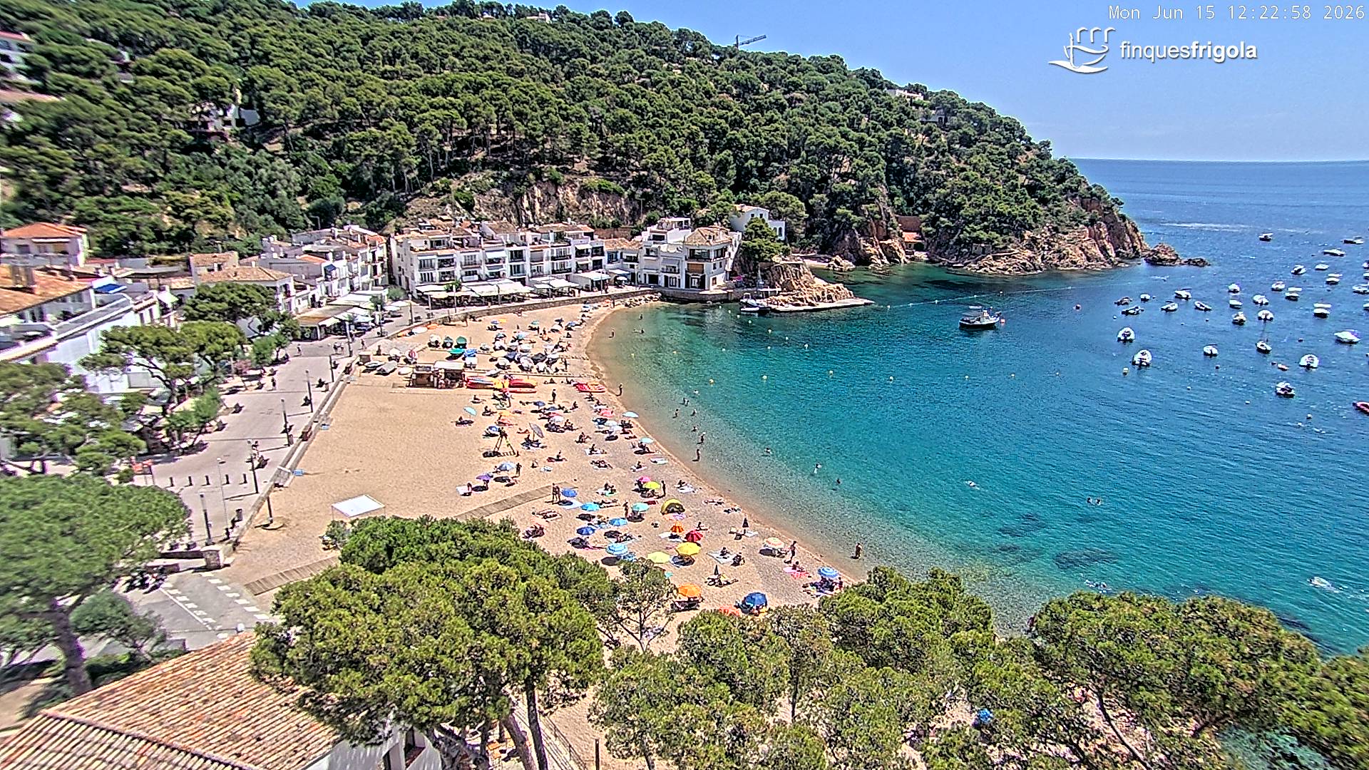 Webcam de Tamariu playa