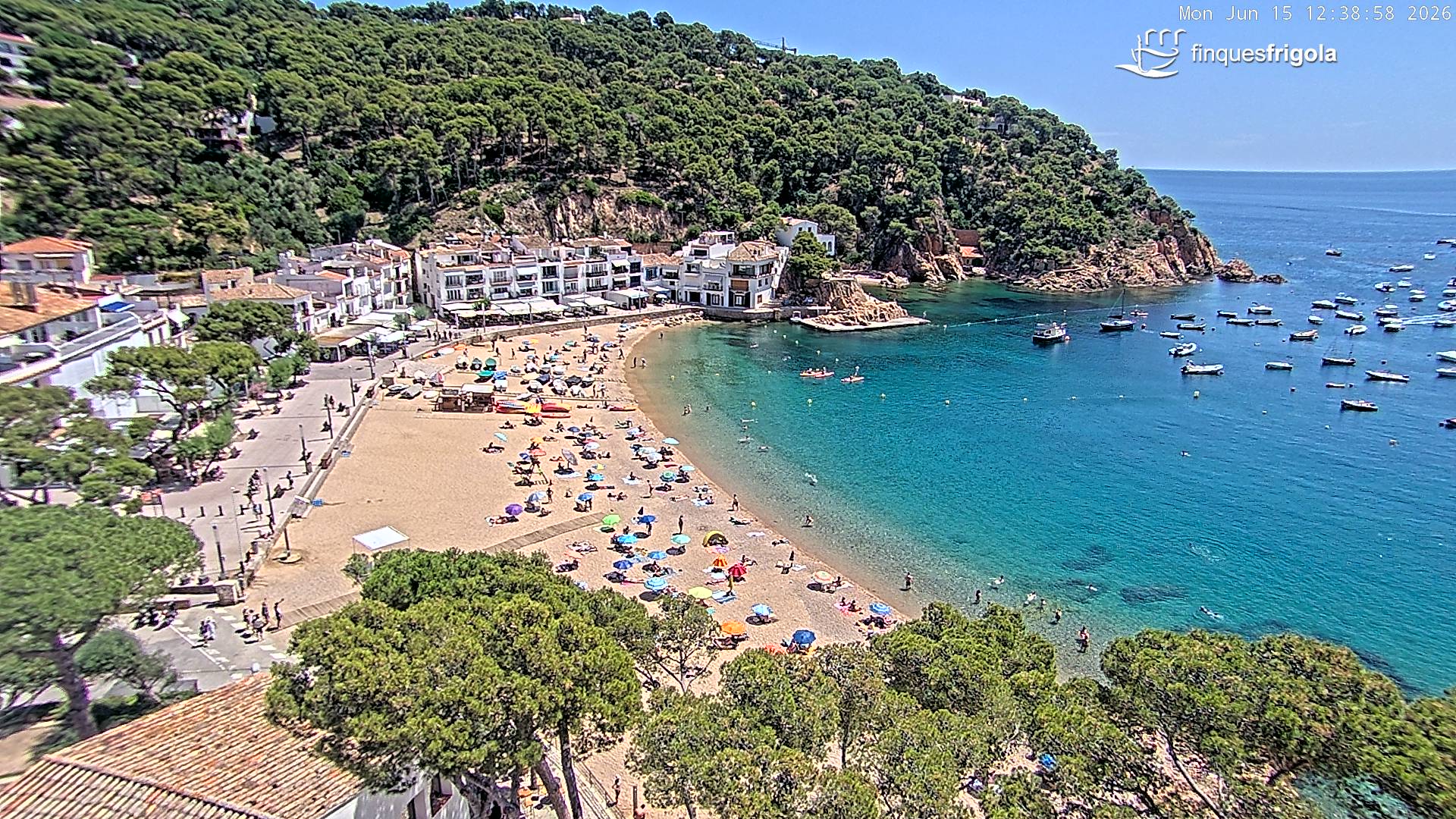 Webcam de Tamariu playa