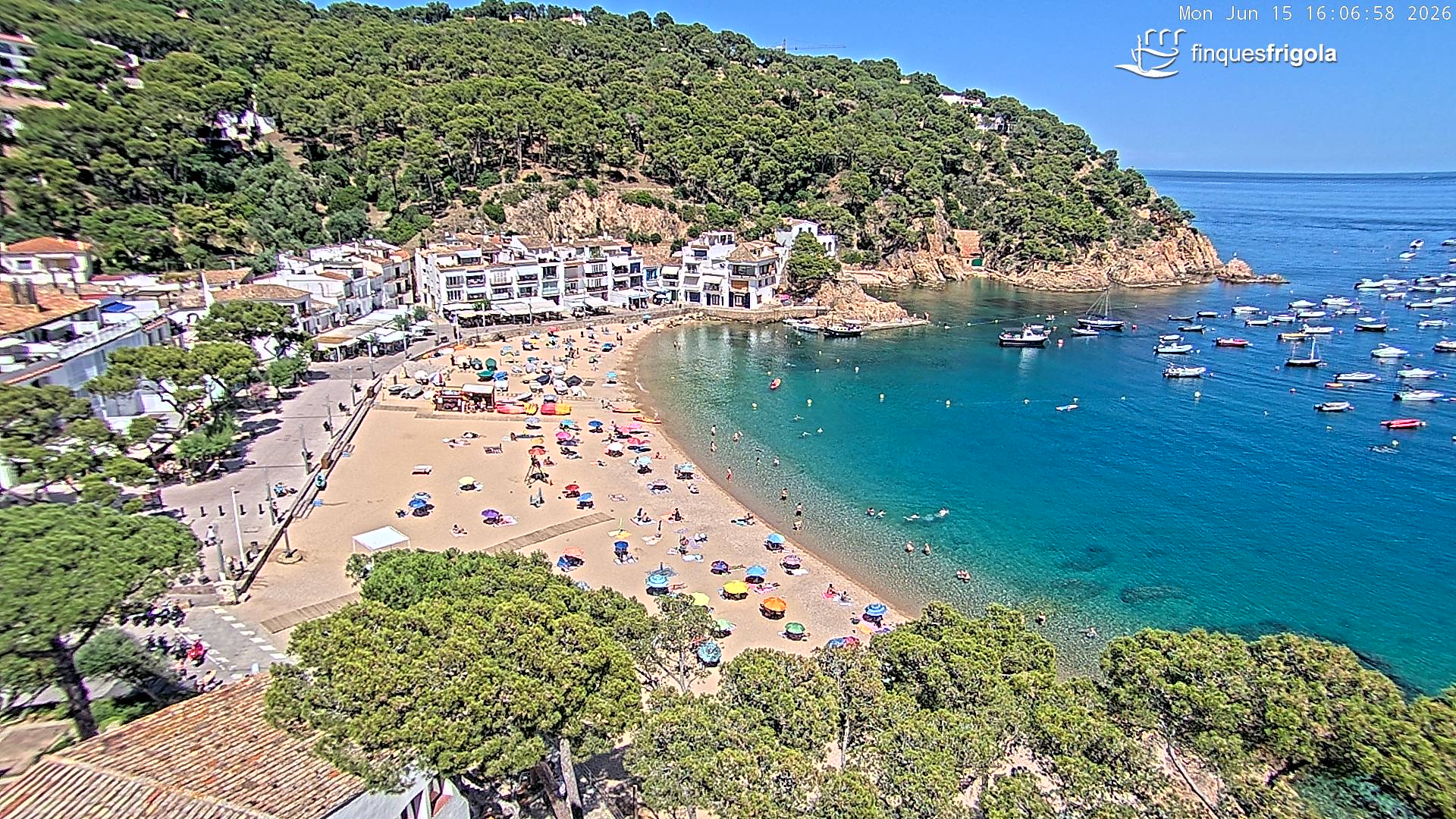Webcam de Tamariu playa