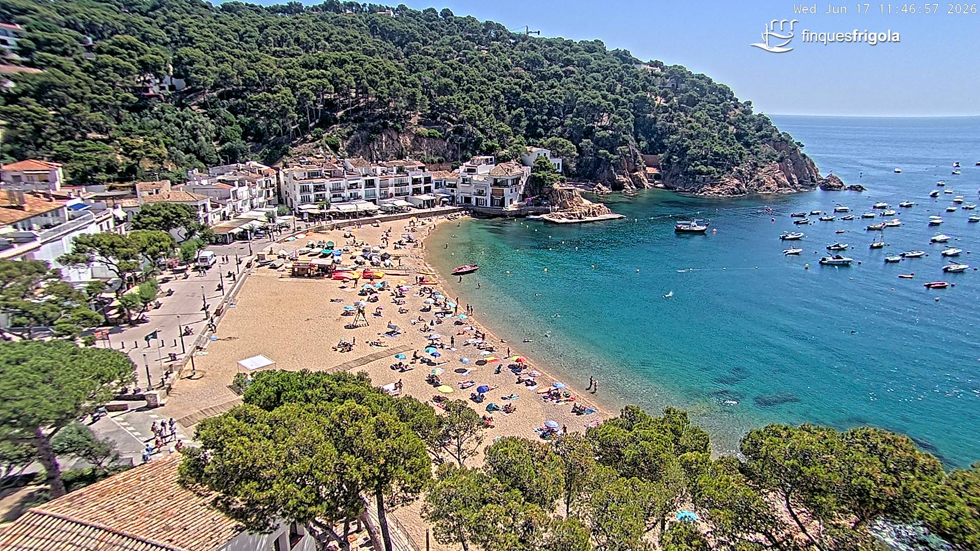 Webcam de Tamariu playa