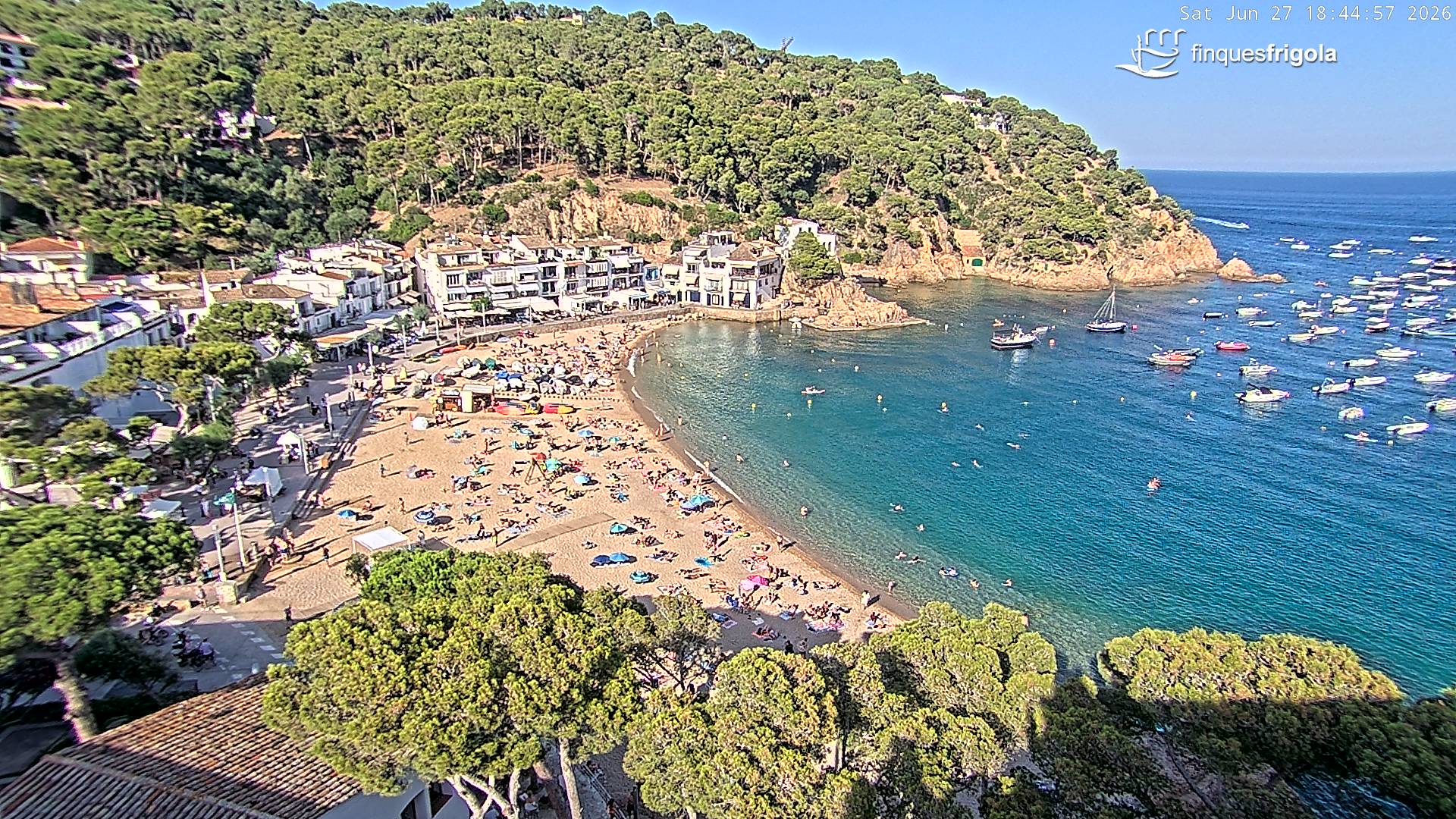 Webcam de Tamariu playa