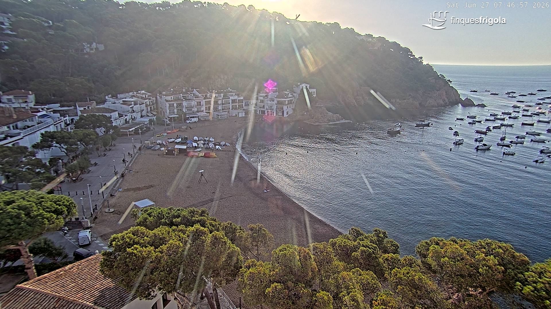 Webcam de Tamariu playa