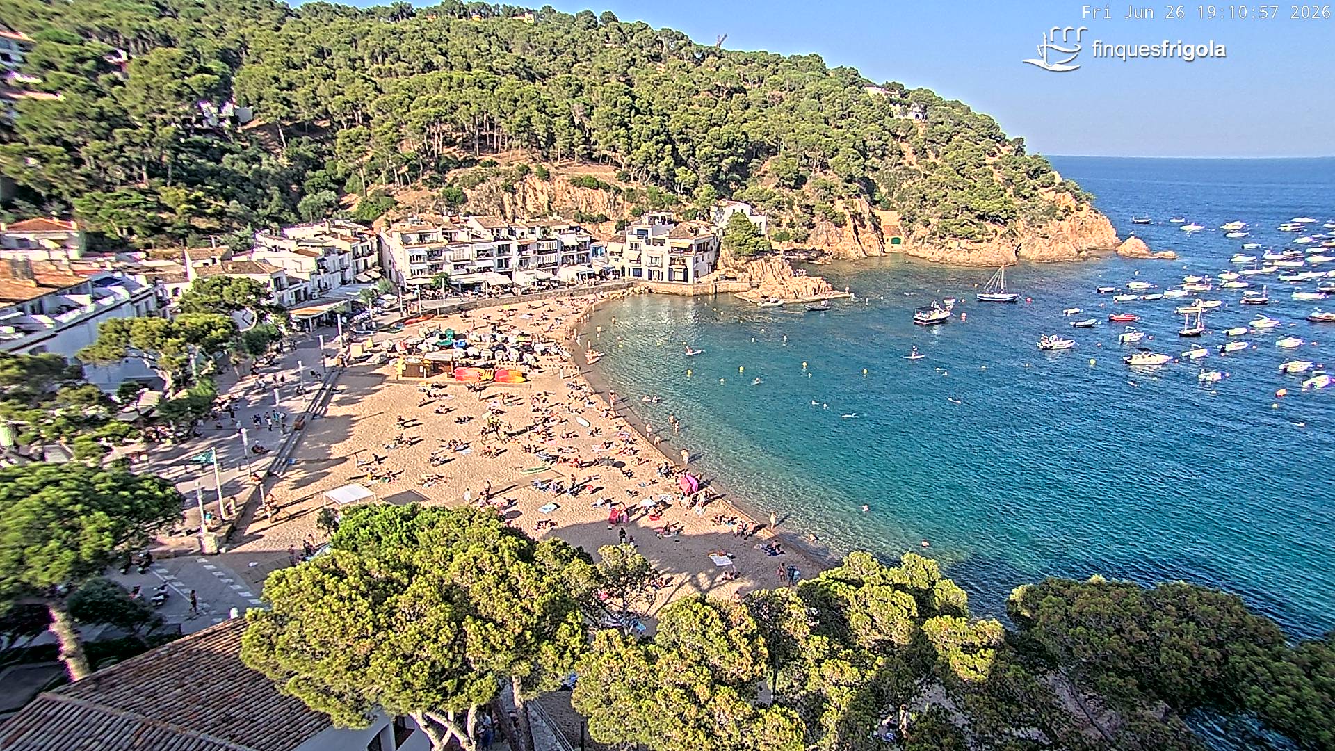 Webcam de Tamariu playa