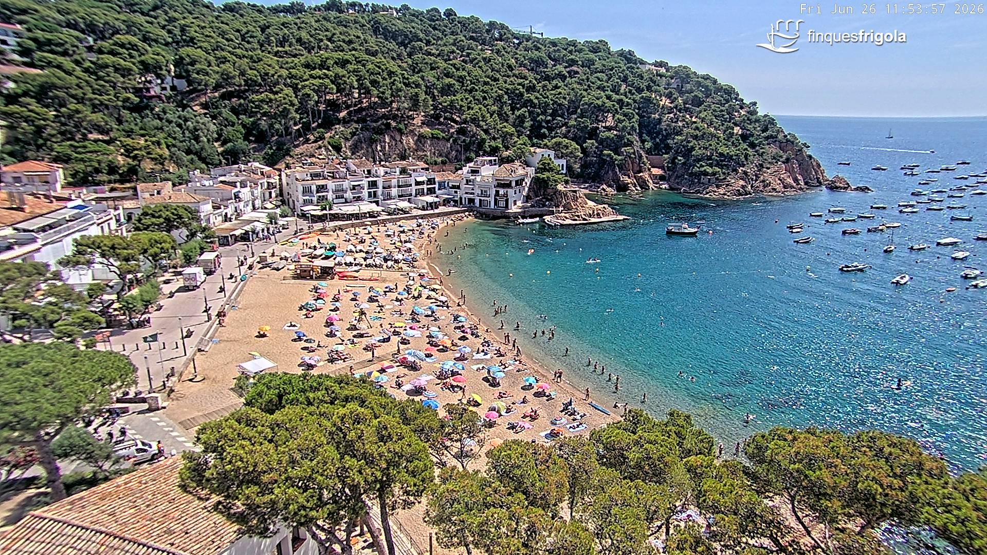 Webcam de Tamariu playa