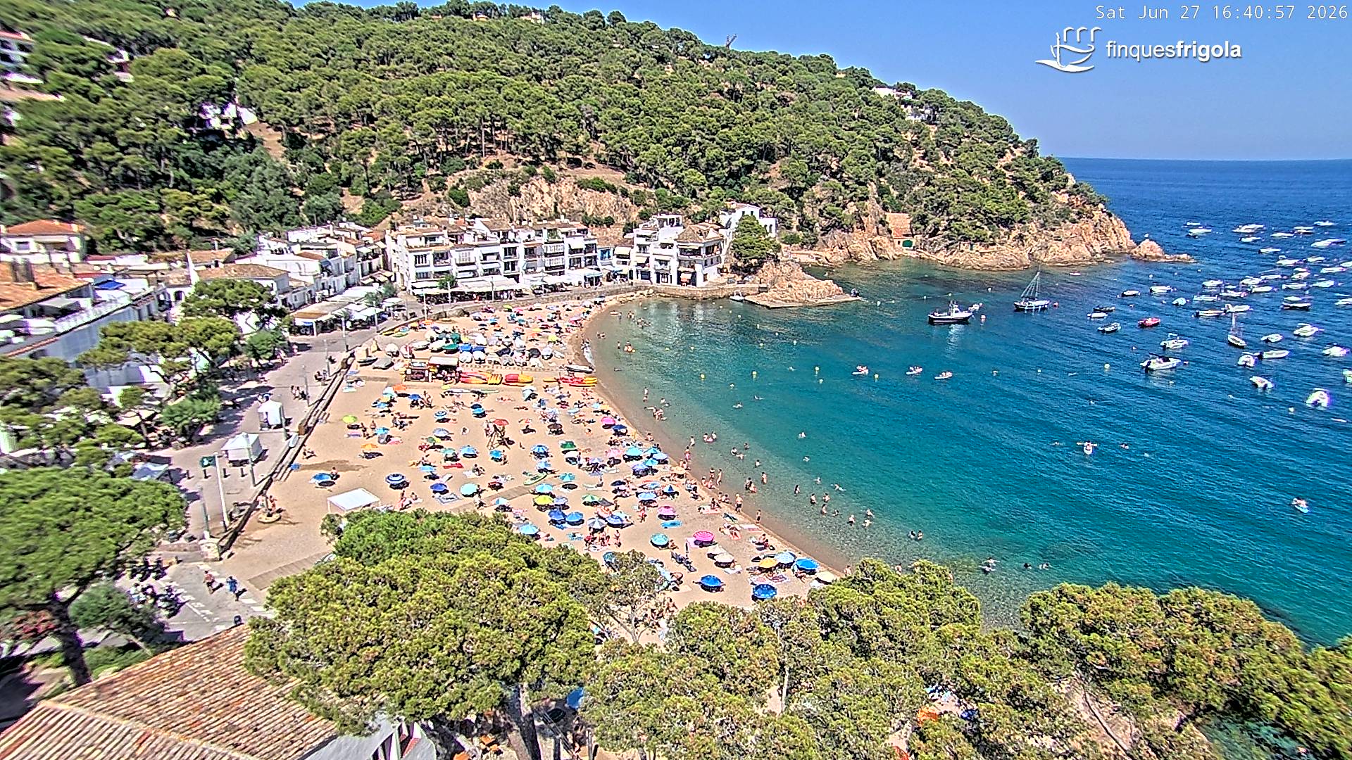 Webcam de Tamariu playa