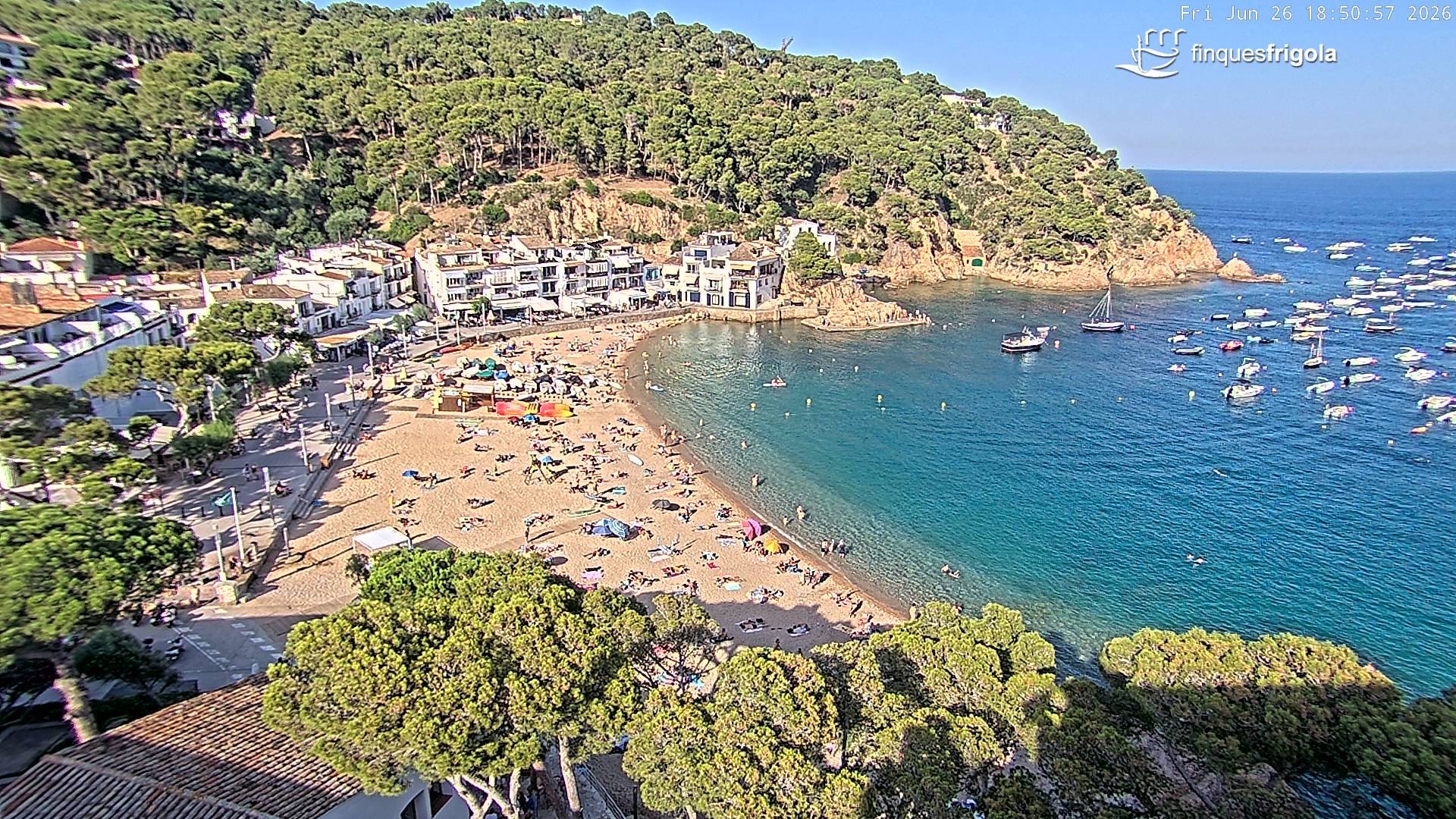 Webcam de Tamariu playa