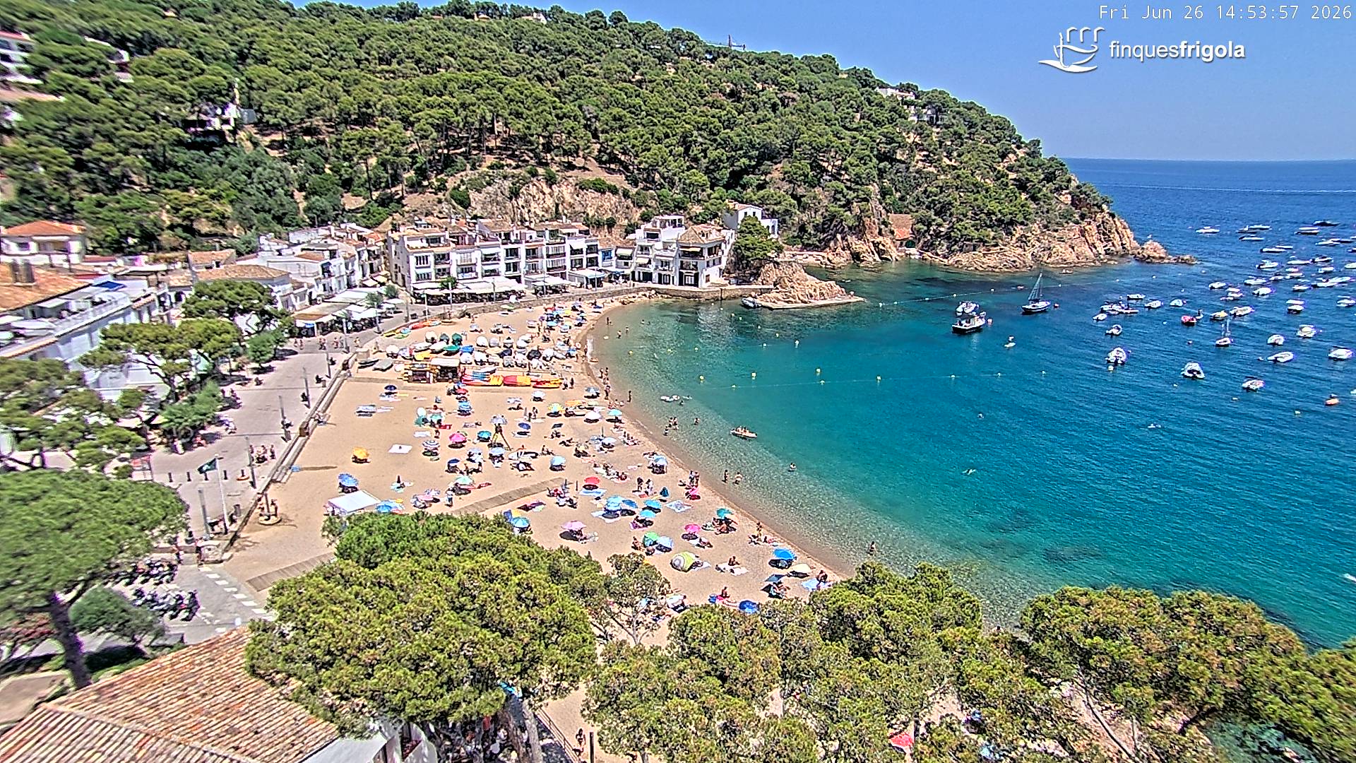 Webcam de Tamariu playa