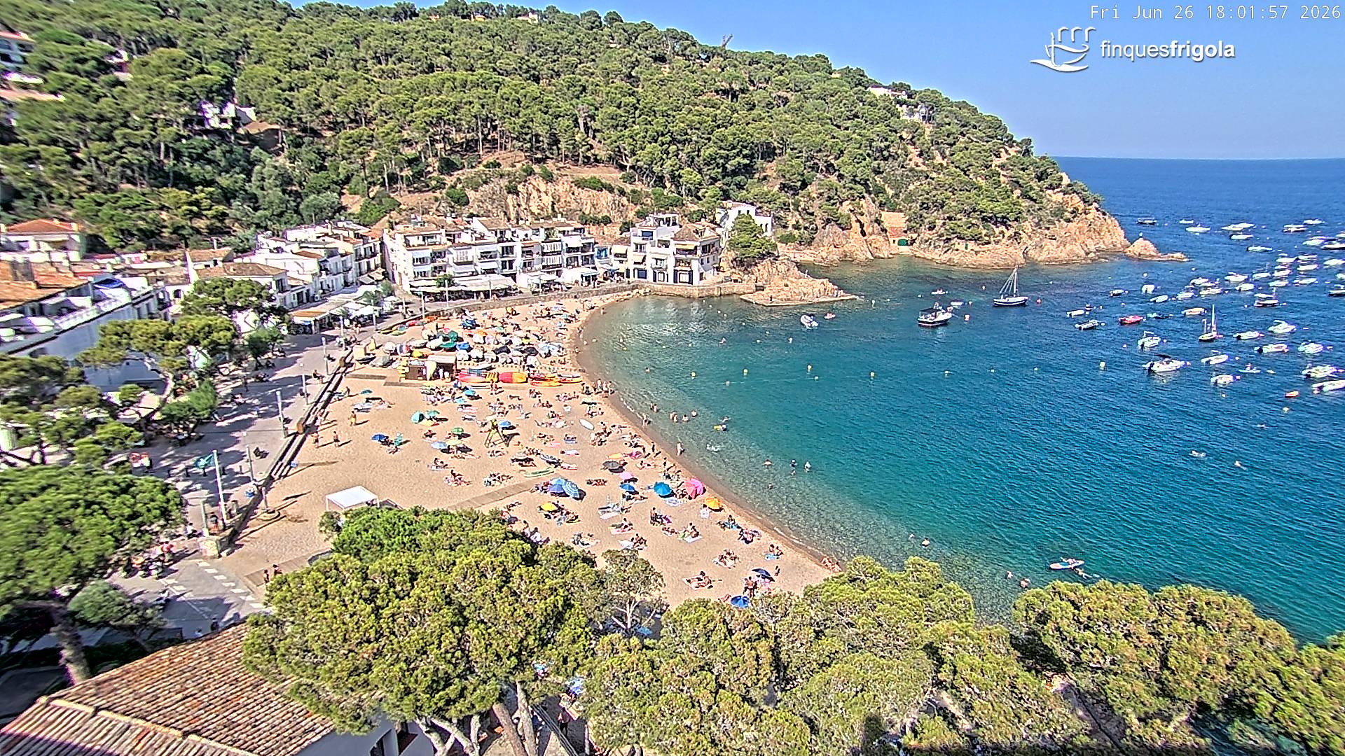 Webcam de Tamariu playa
