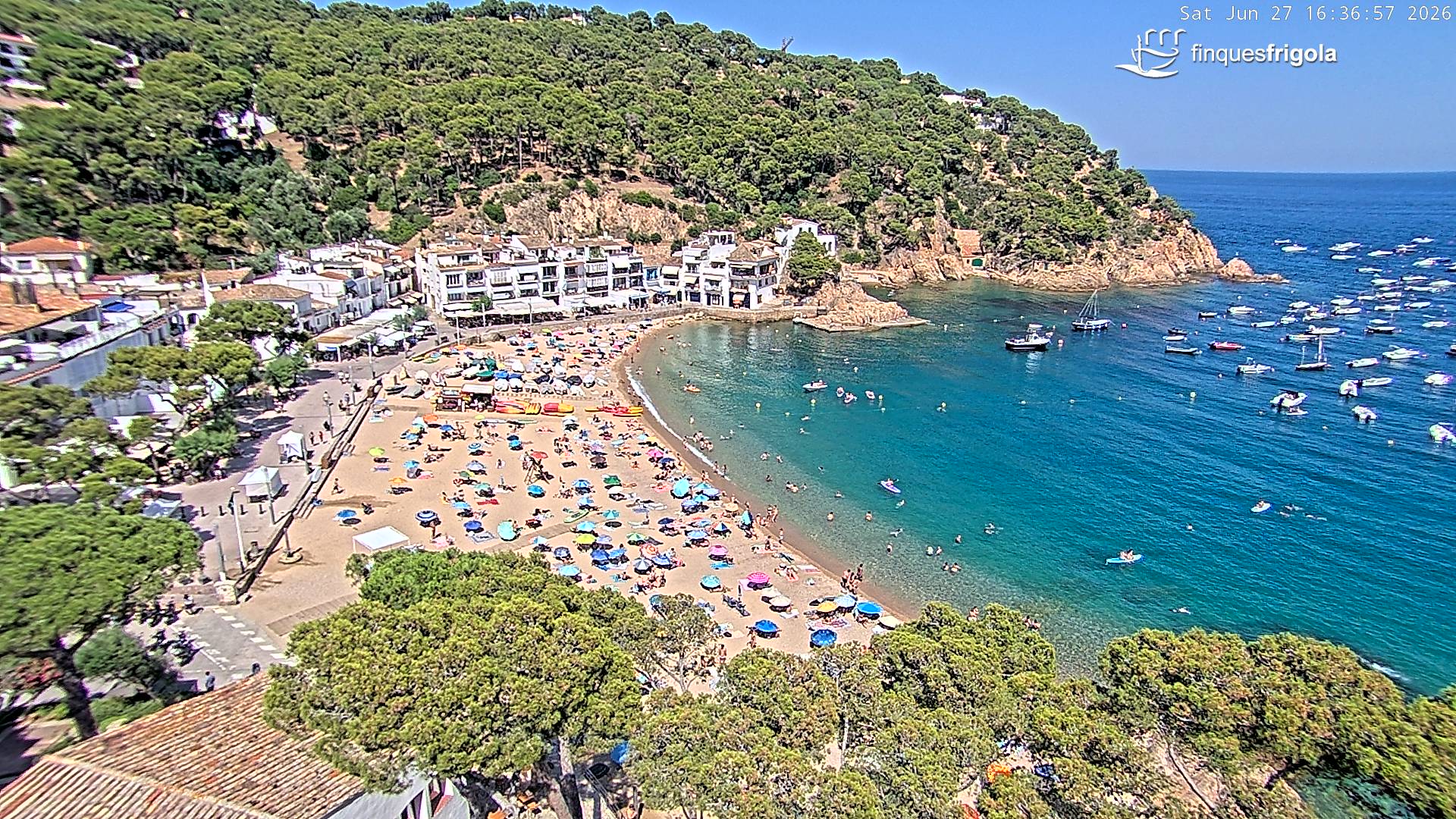 Webcam de Tamariu playa