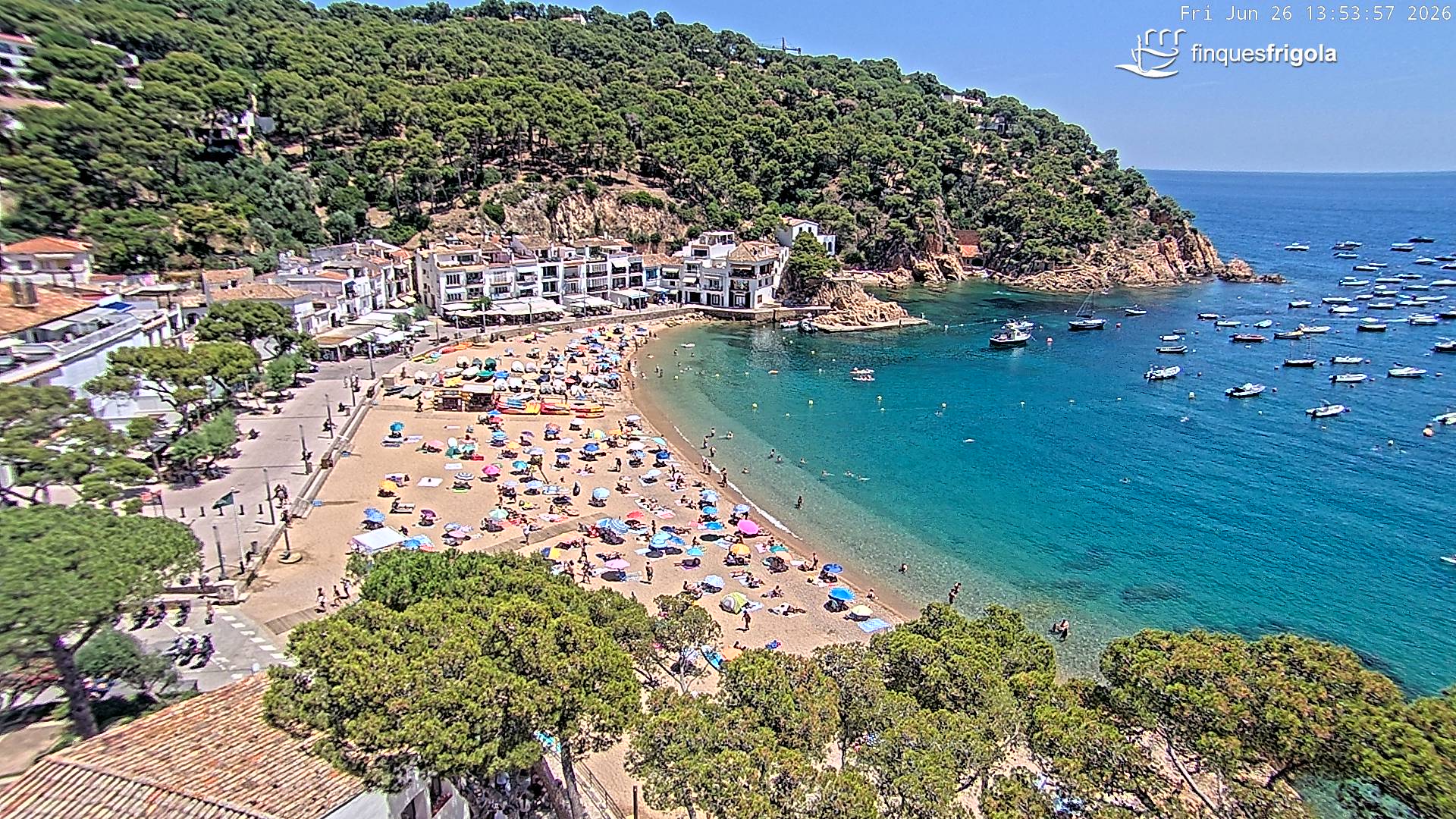 Webcam de Tamariu playa