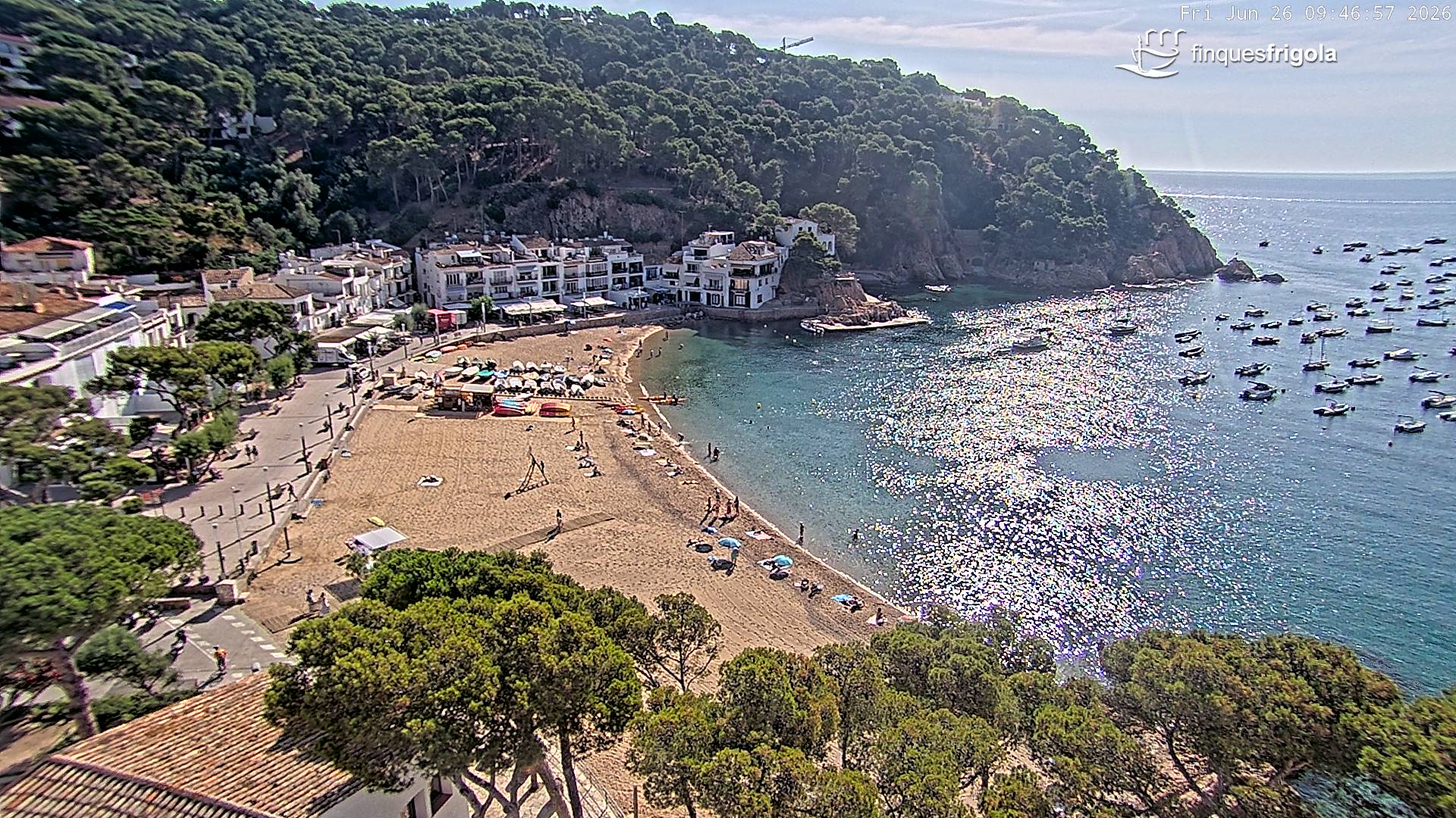 Webcam de Tamariu playa