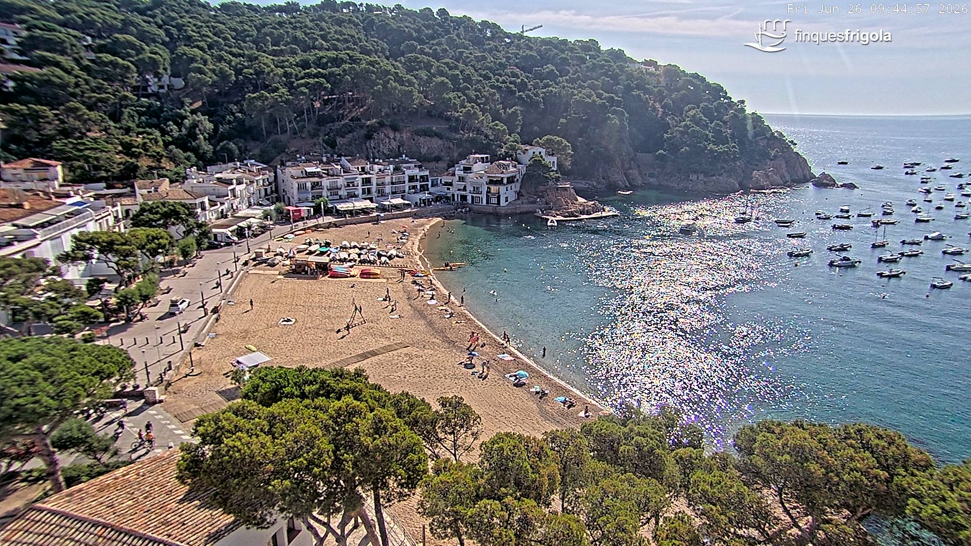 Webcam de Tamariu playa