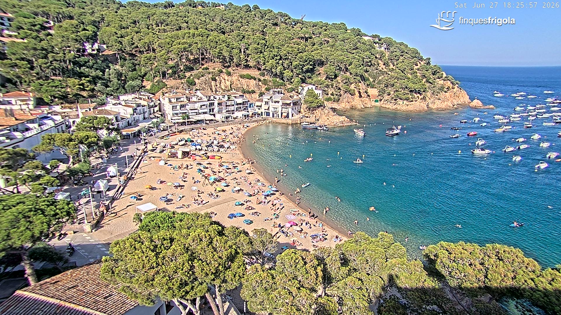 Webcam de Tamariu playa