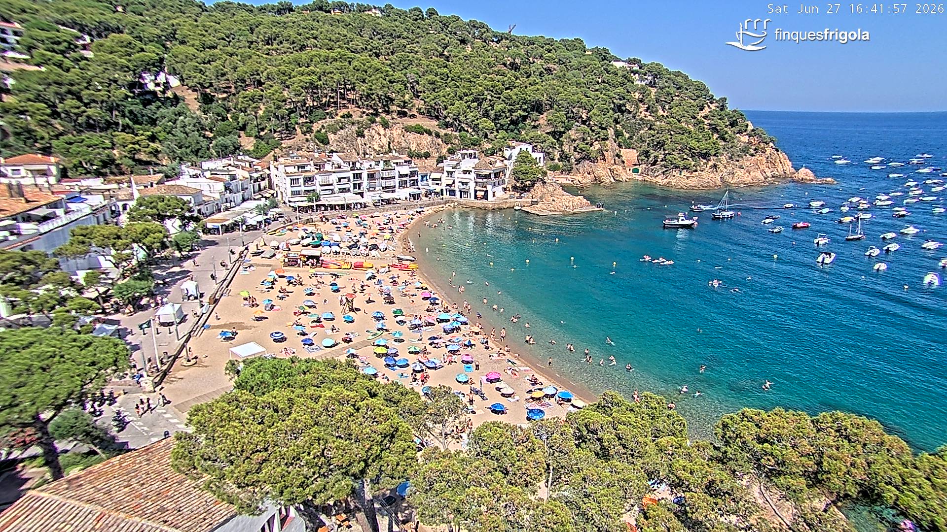Webcam de Tamariu playa