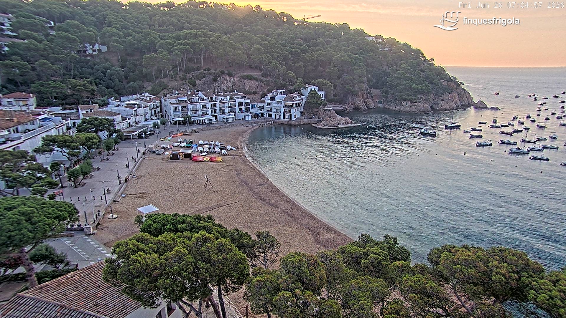 Webcam de Tamariu playa