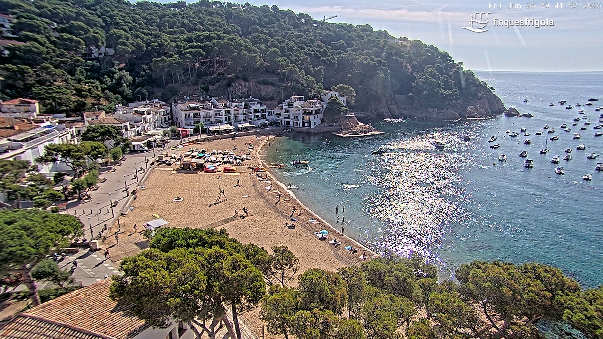 Webcam de Tamariu playa