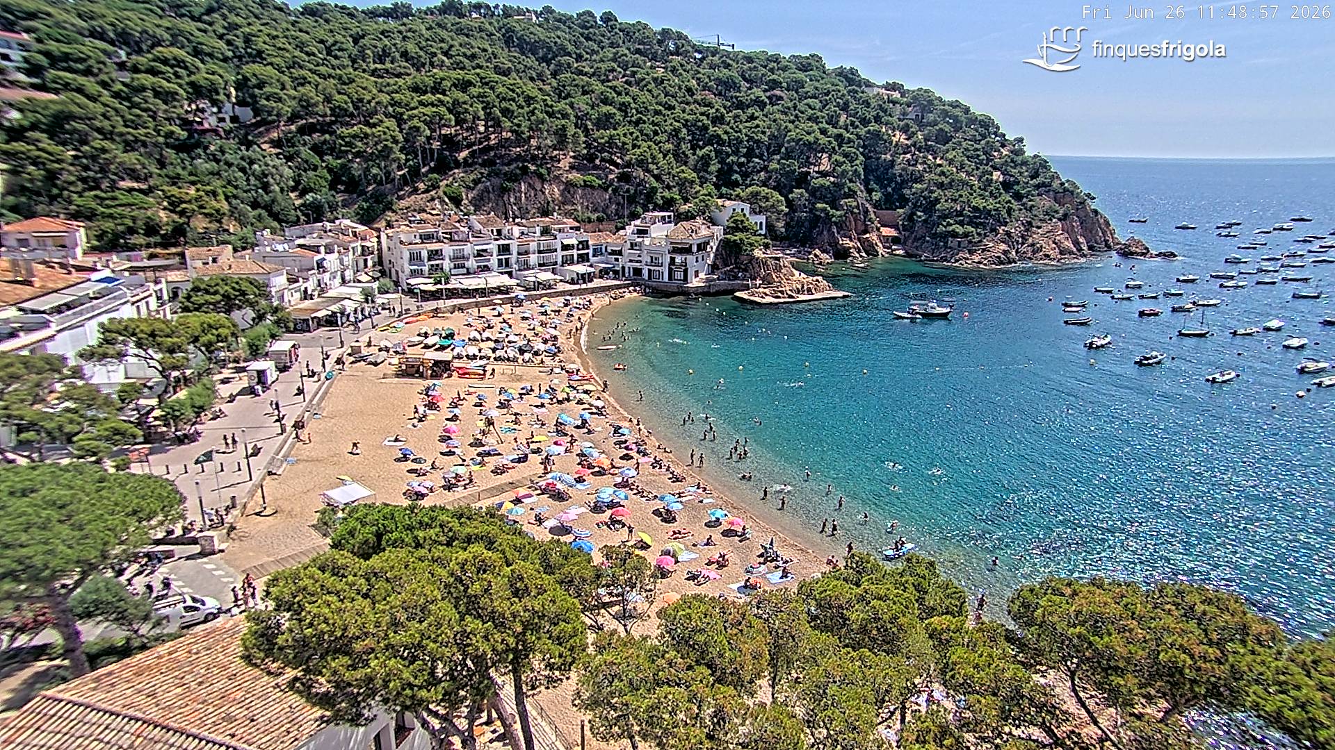 Webcam de Tamariu playa