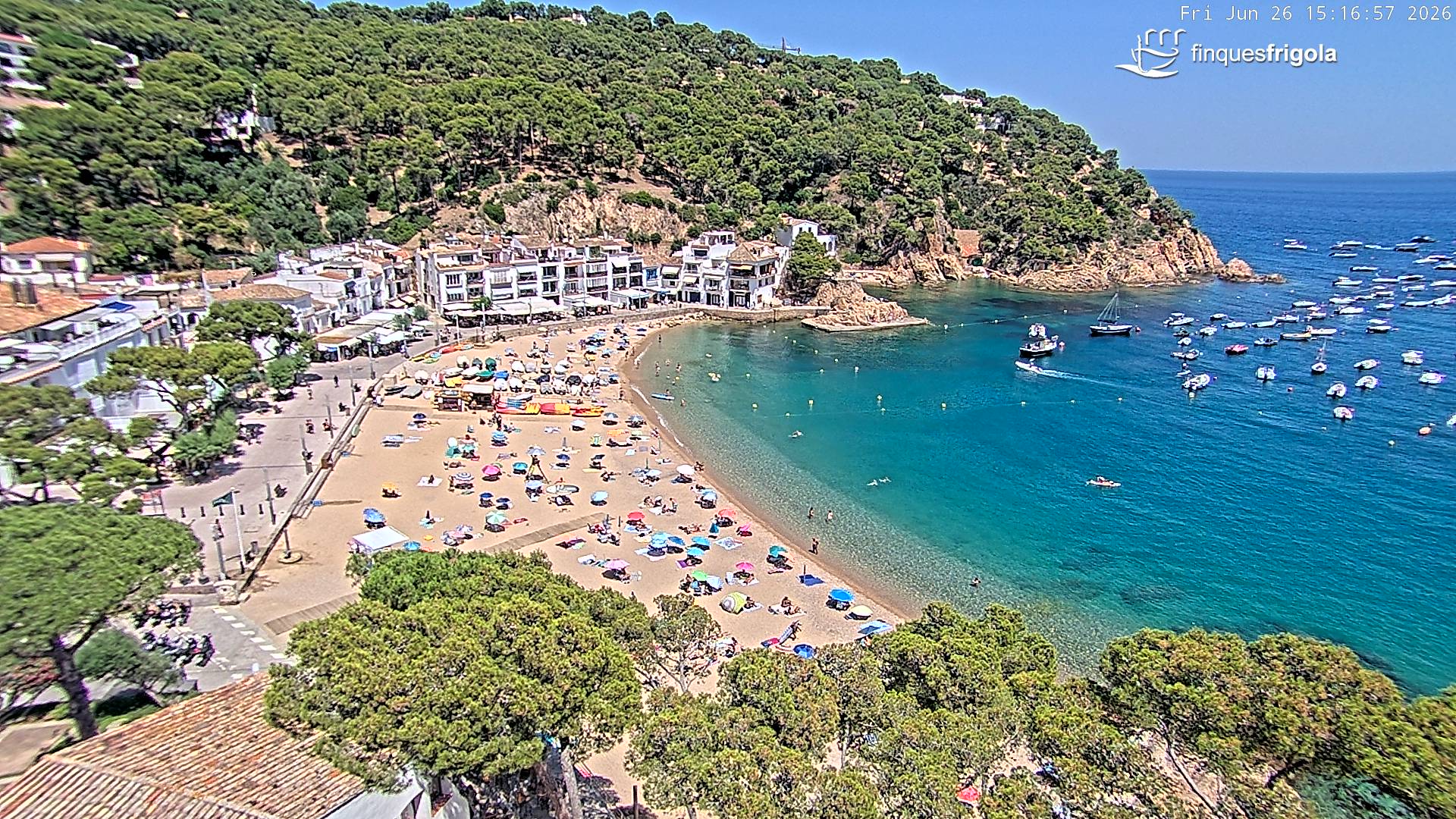 Webcam de Tamariu playa