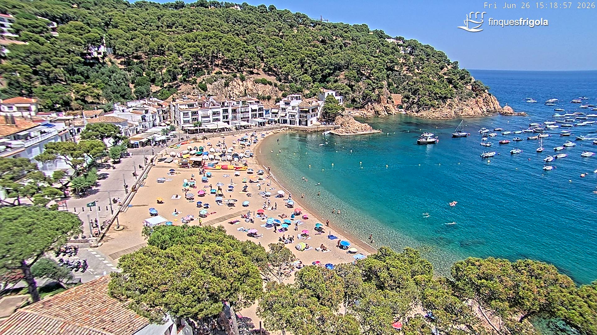 Webcam de Tamariu playa