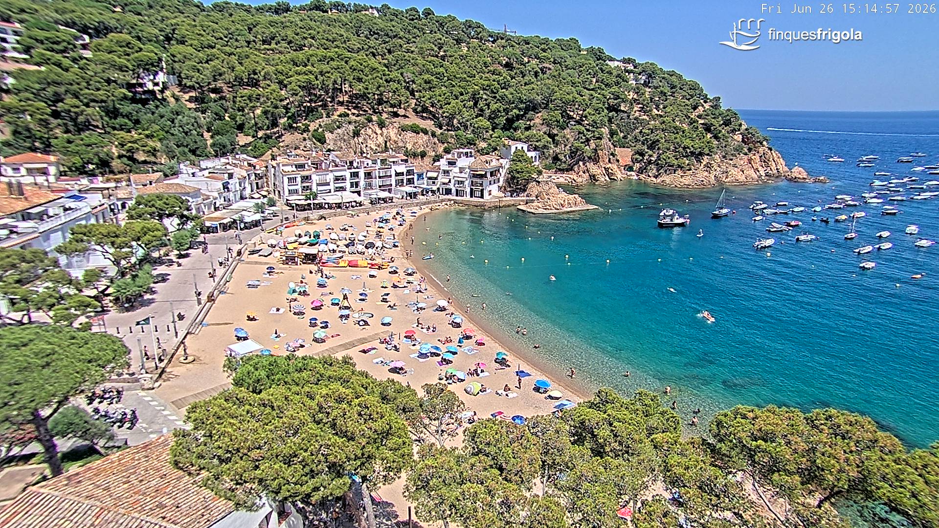 Webcam de Tamariu playa