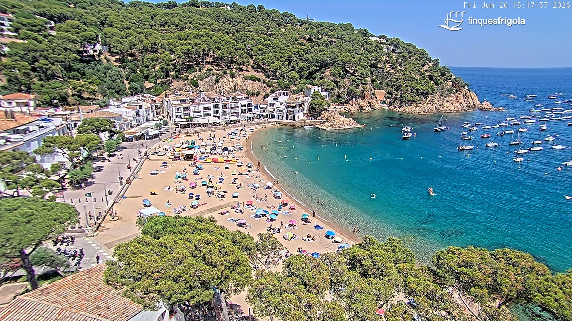 Webcam de Tamariu playa