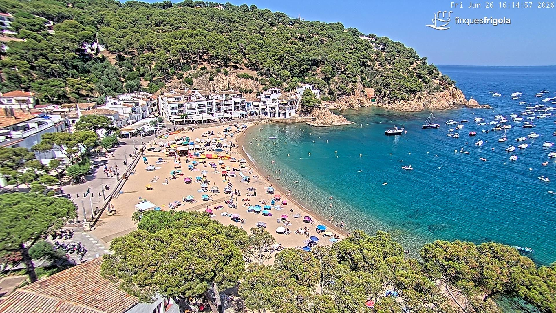 Webcam de Tamariu playa