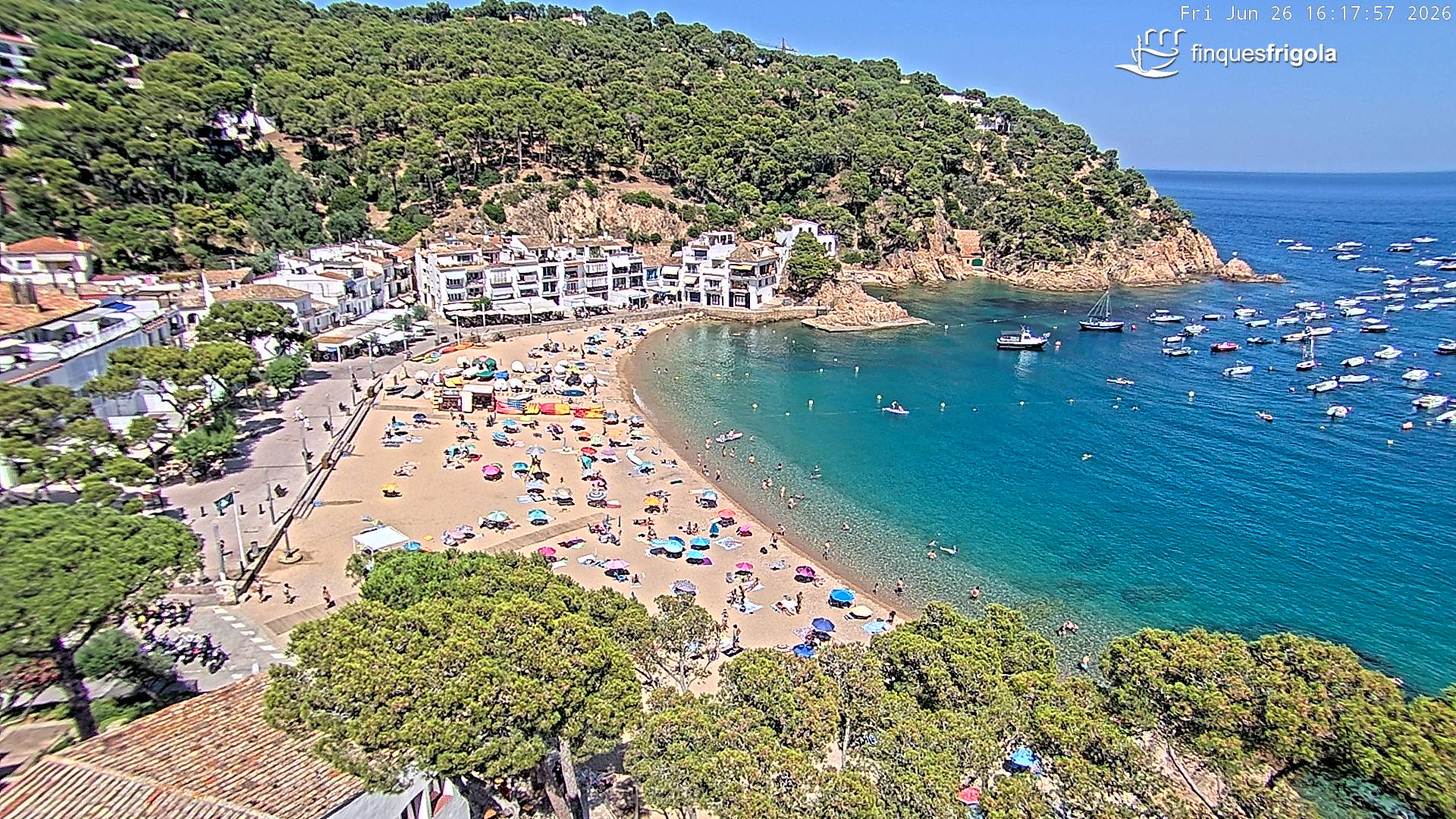 Webcam de Tamariu playa