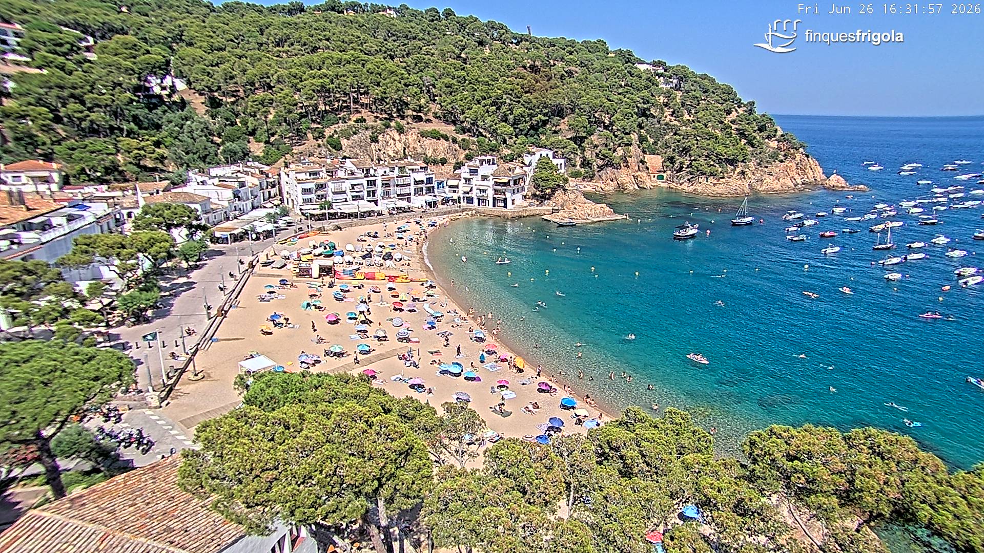 Webcam de Tamariu playa