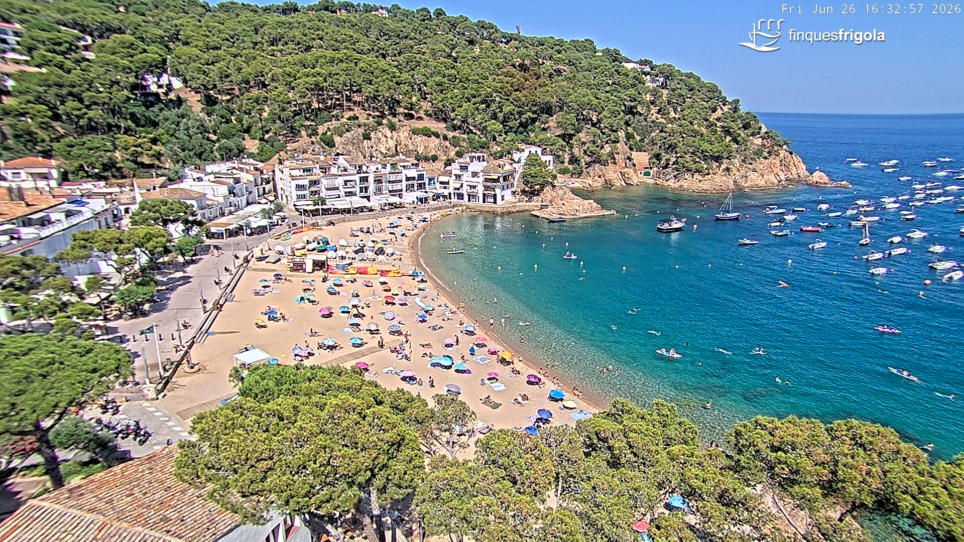 Webcam de Tamariu playa