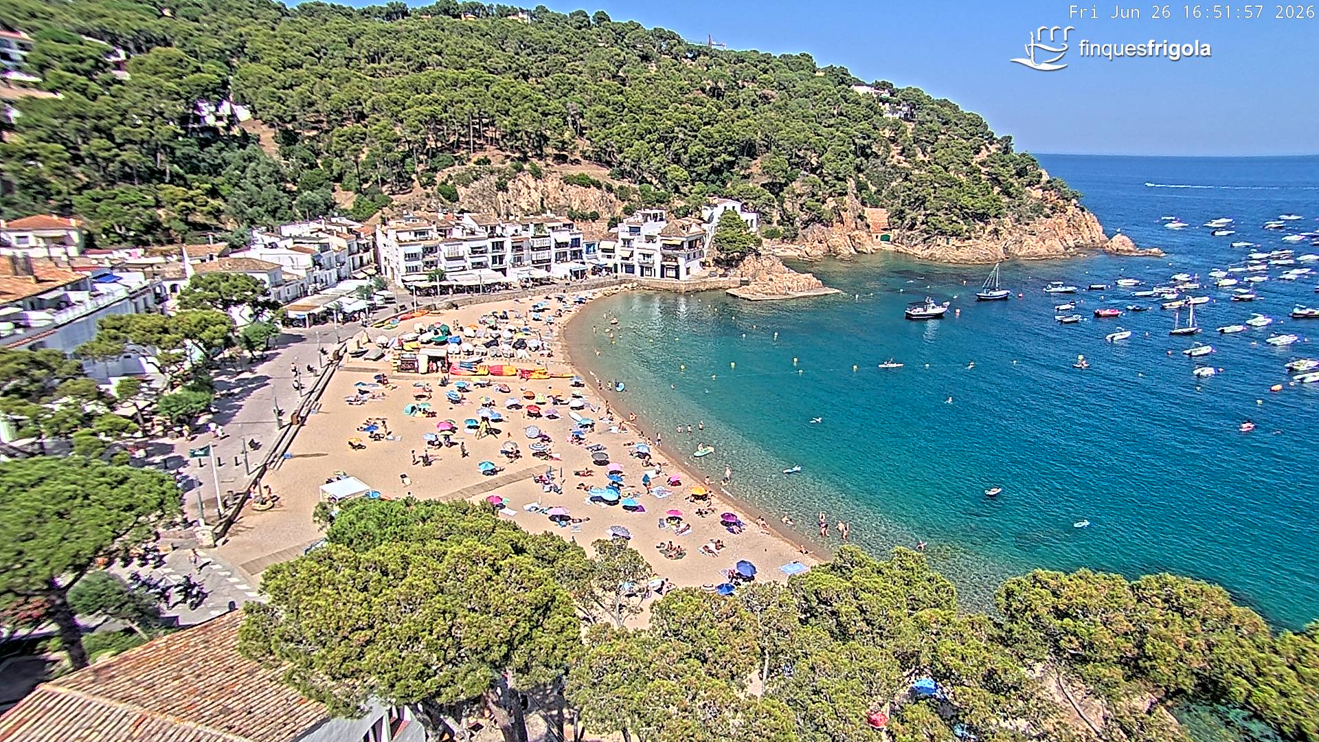 Webcam de Tamariu playa