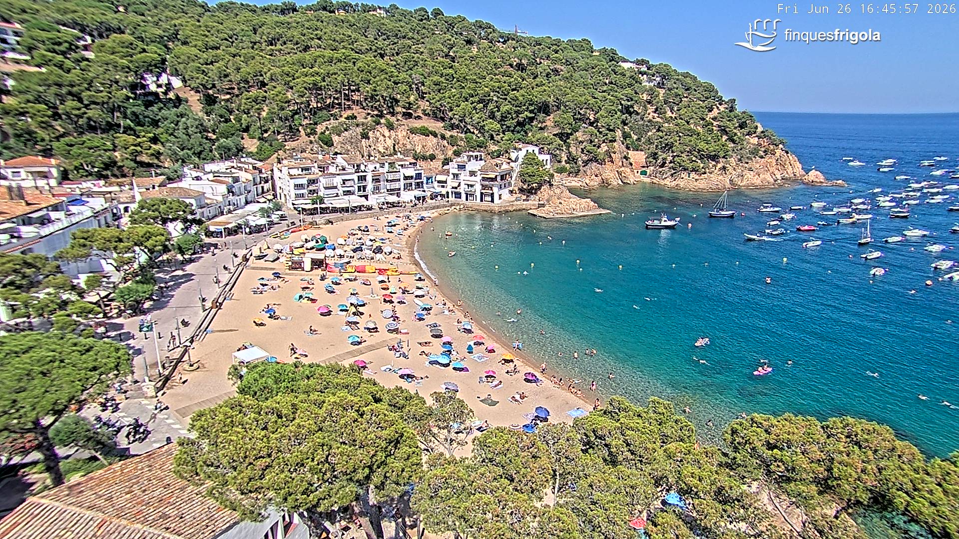 Webcam de Tamariu playa