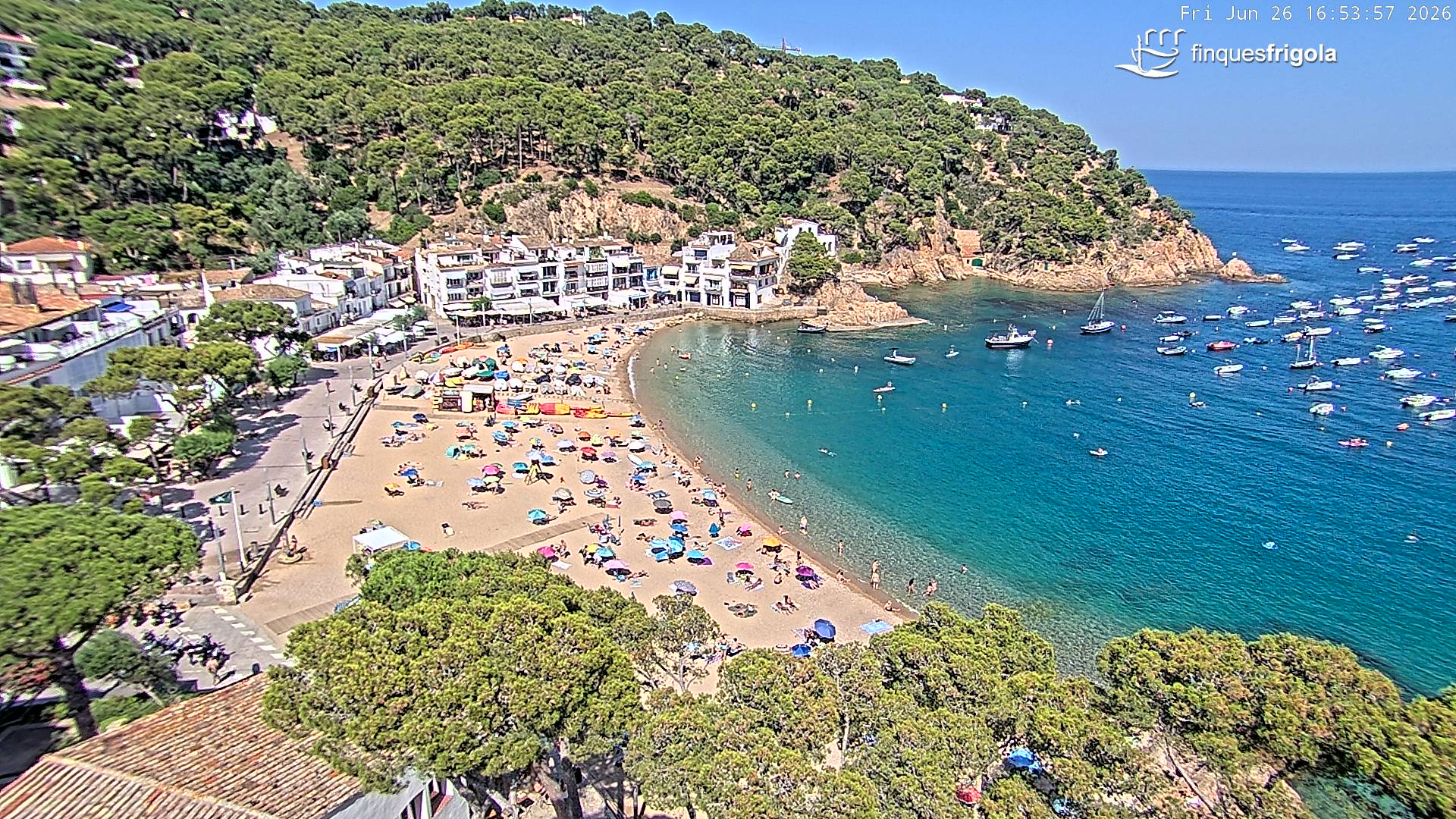 Webcam de Tamariu playa