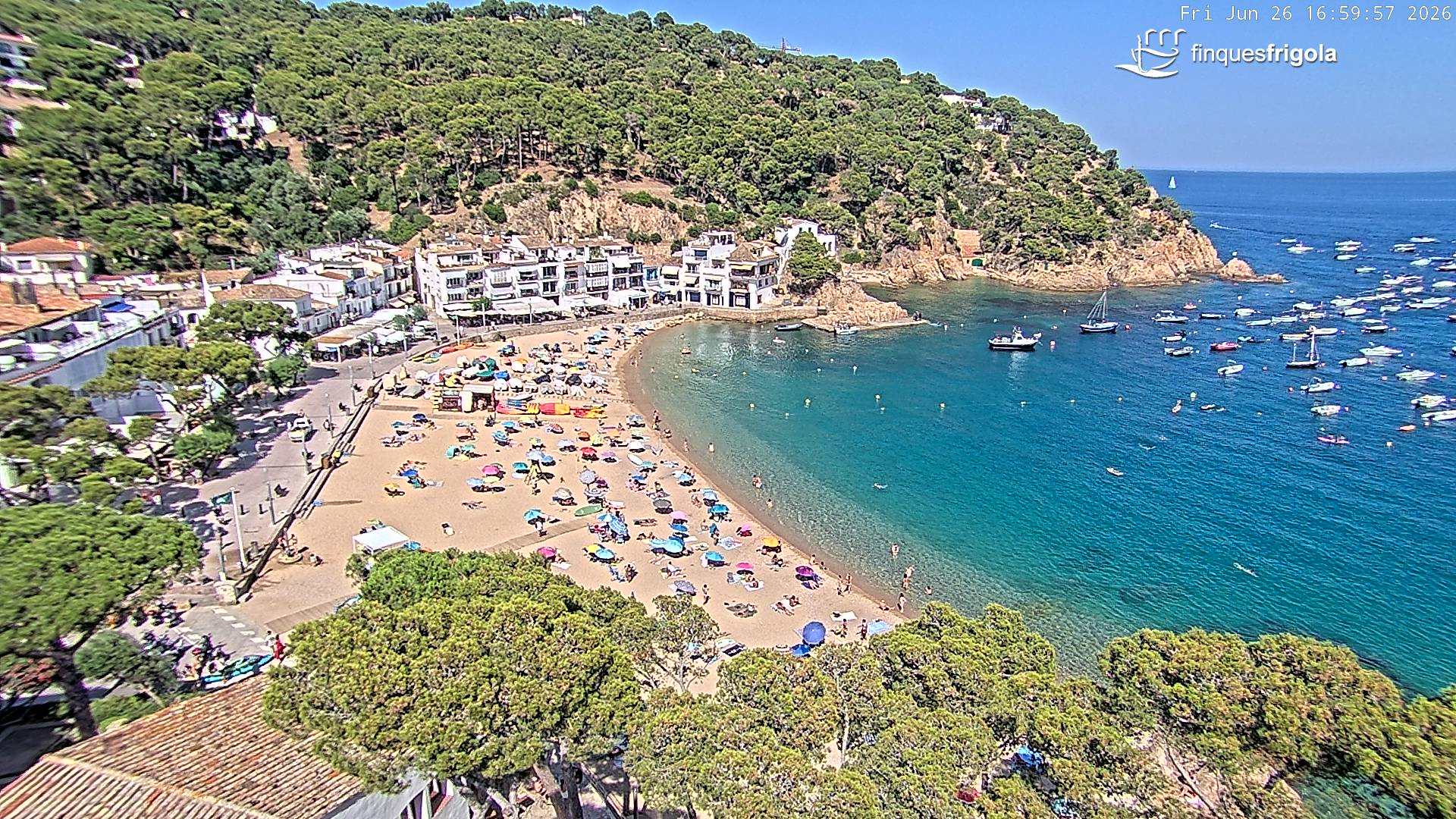 Webcam de Tamariu playa